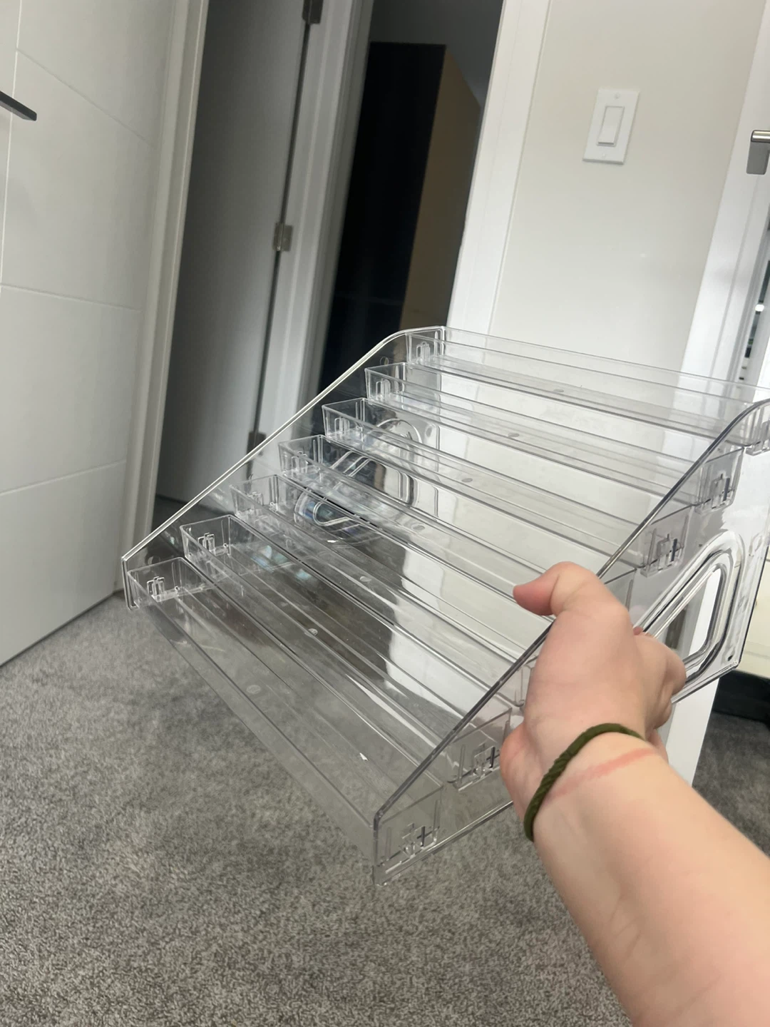 Clear Plastic Tiered Organizer