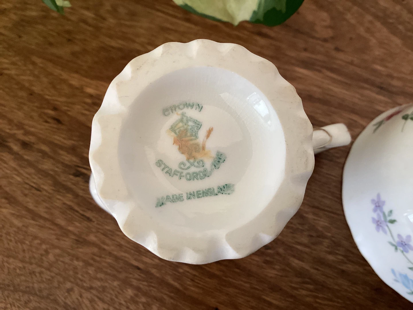 Crown Staffordshire Floral Creamer and Sugar Bowl Set - photo 5