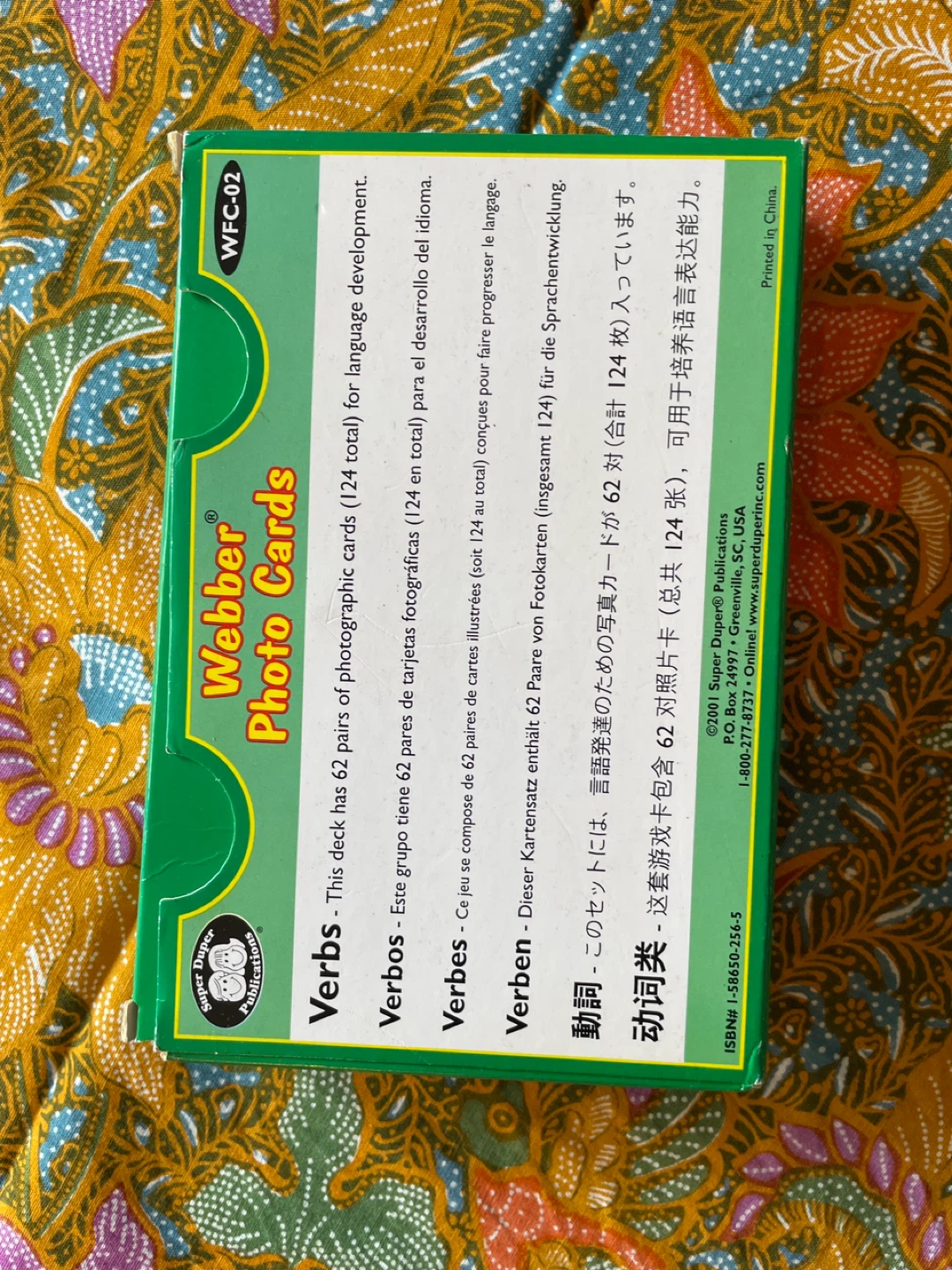 Webber Photo Cards Verbs - Super Duper Publications - photo 2