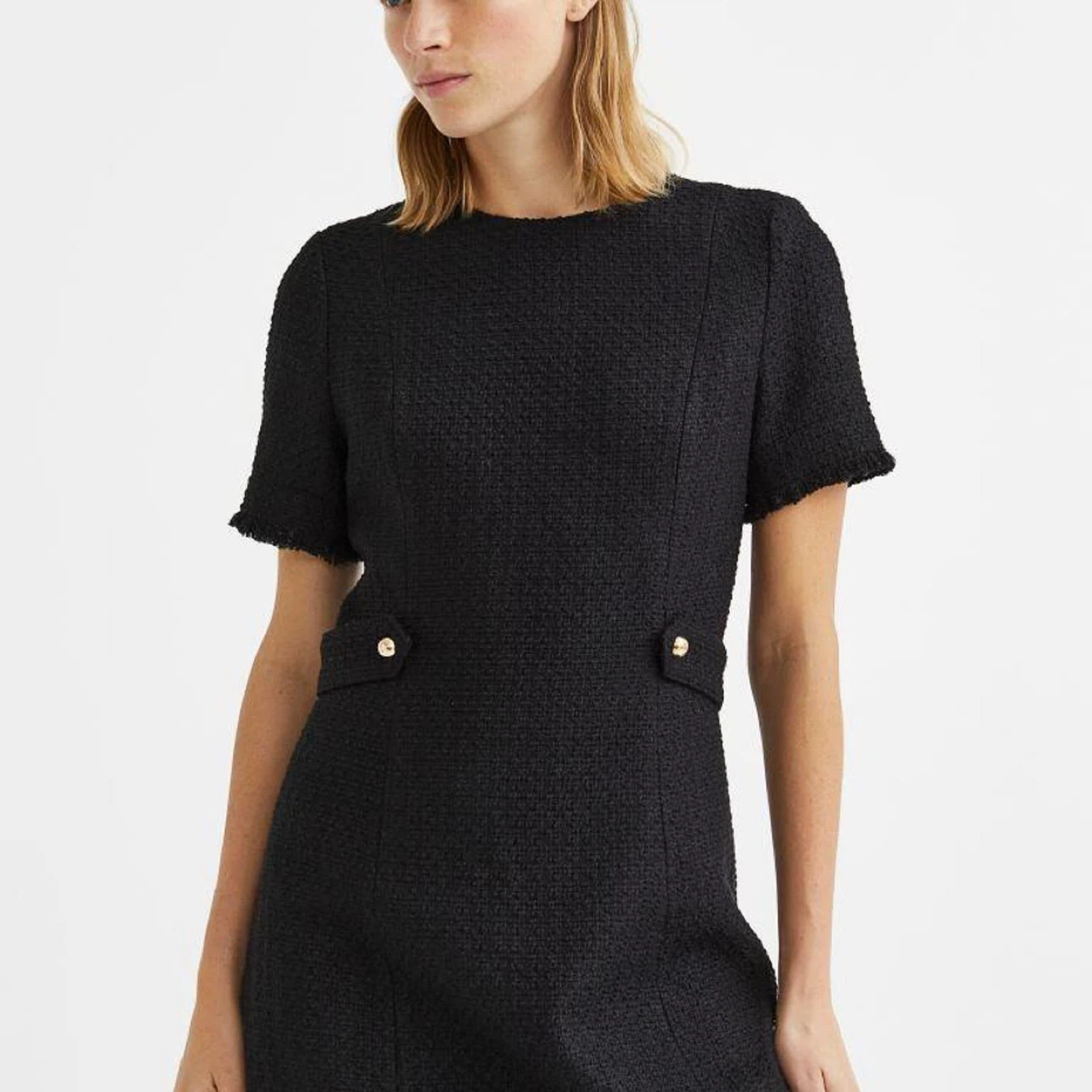 H&M Tweed Boucle Black Dress (BNWT) - photo 2