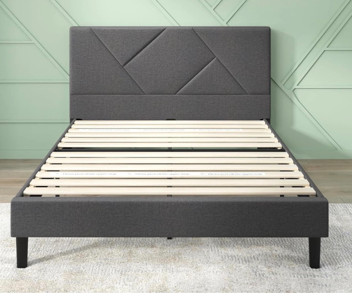 King Size Mattress and Bed Frame with Headboard - photo 2