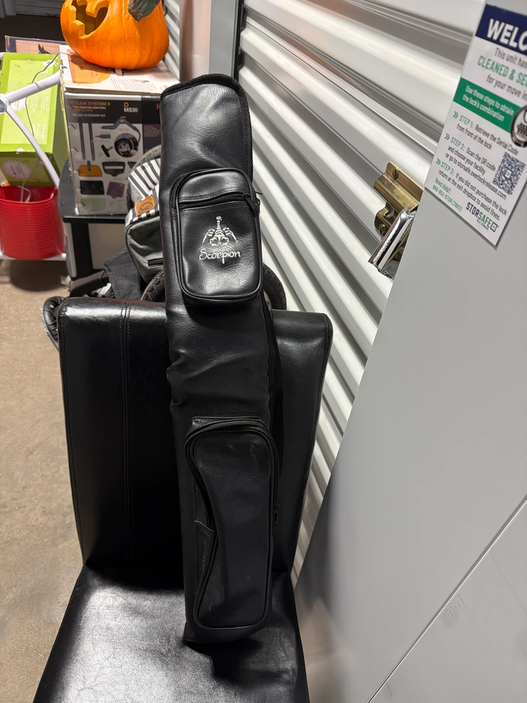 Scorpion Black Faux Leather Gig Bag