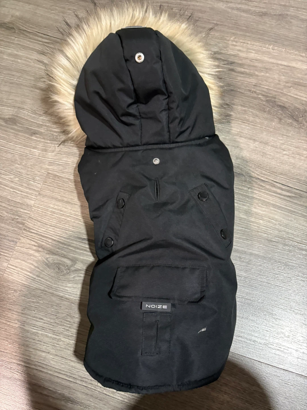 Noize Black Dog Winter Jacket with Faux Fur Hood - photo 2