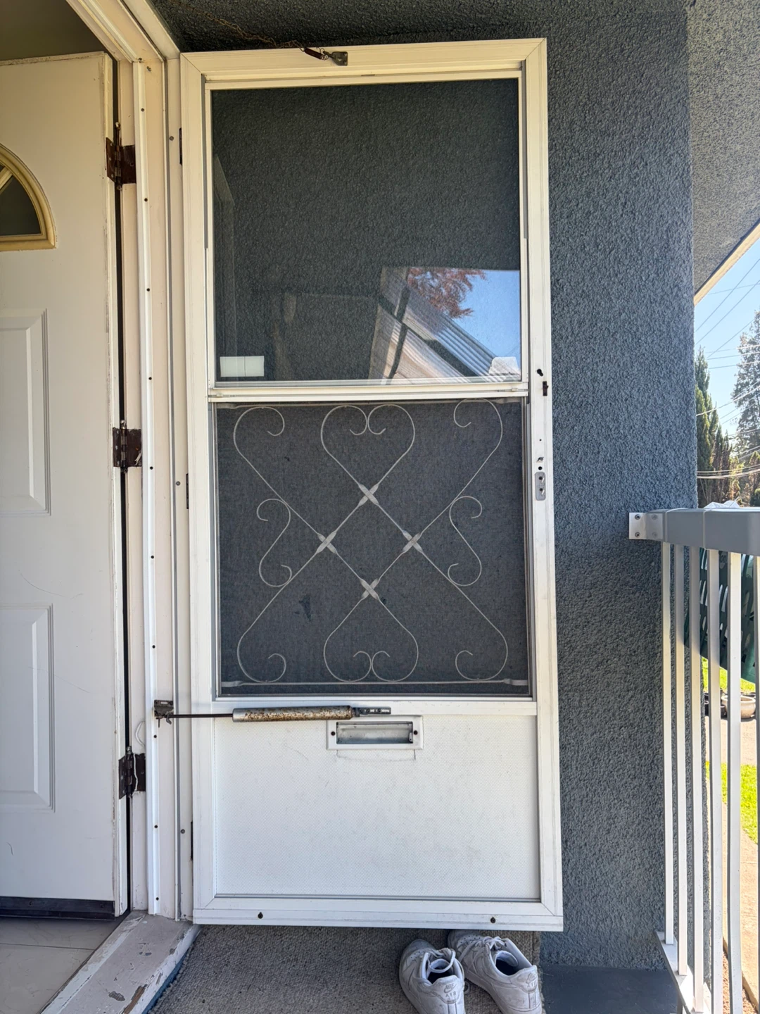 White Screen Door