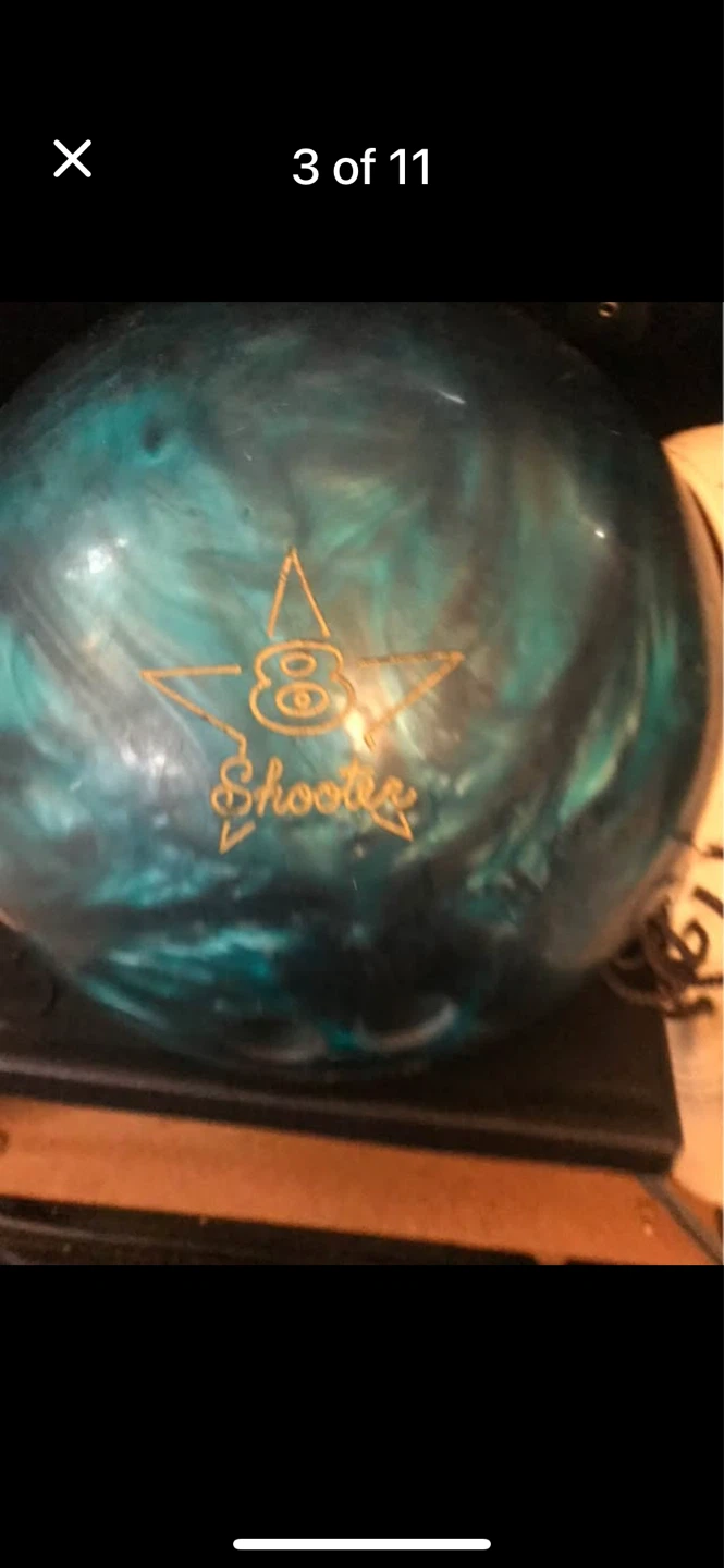 Bowling ball with case and shoes - photo 2