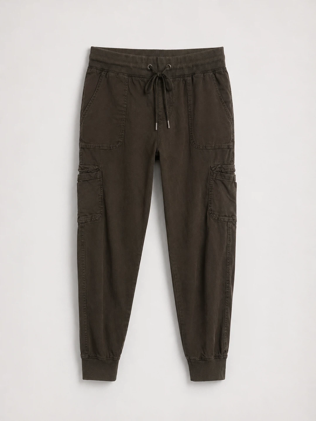 Women's Cargo Jogger Pants - Olive Green