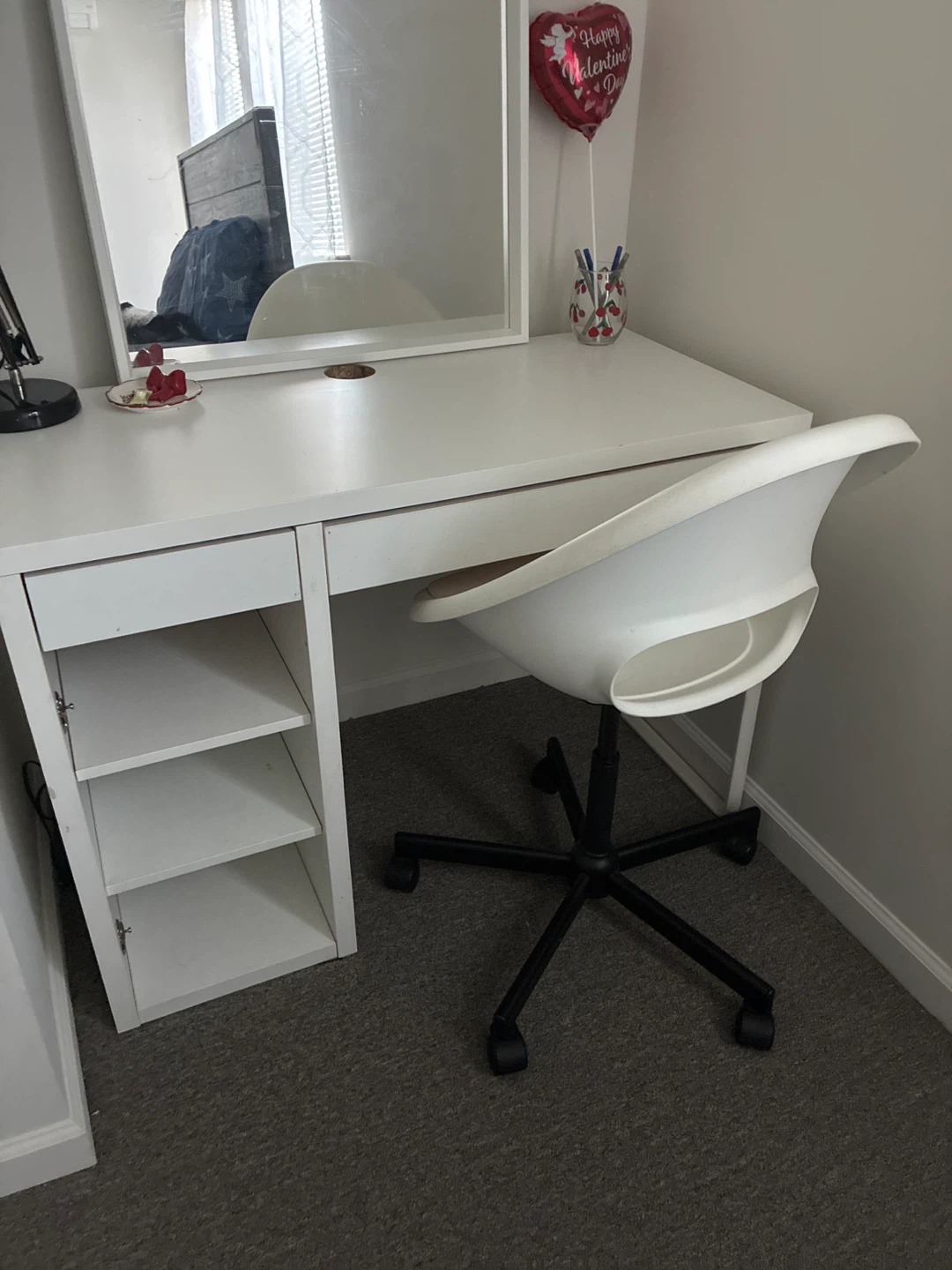 Vanity and chair