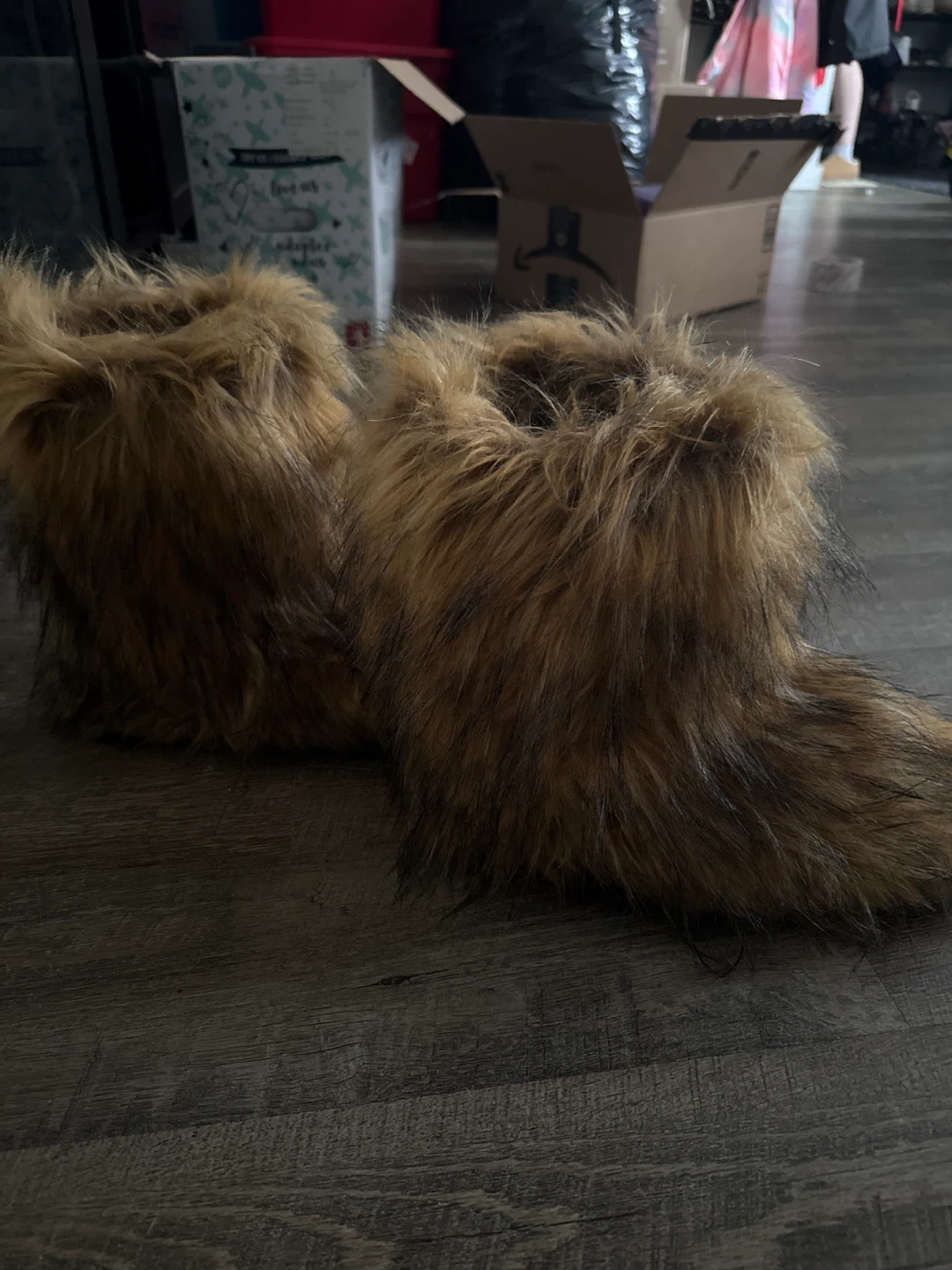 Brown Faux Fur Boots - photo 2