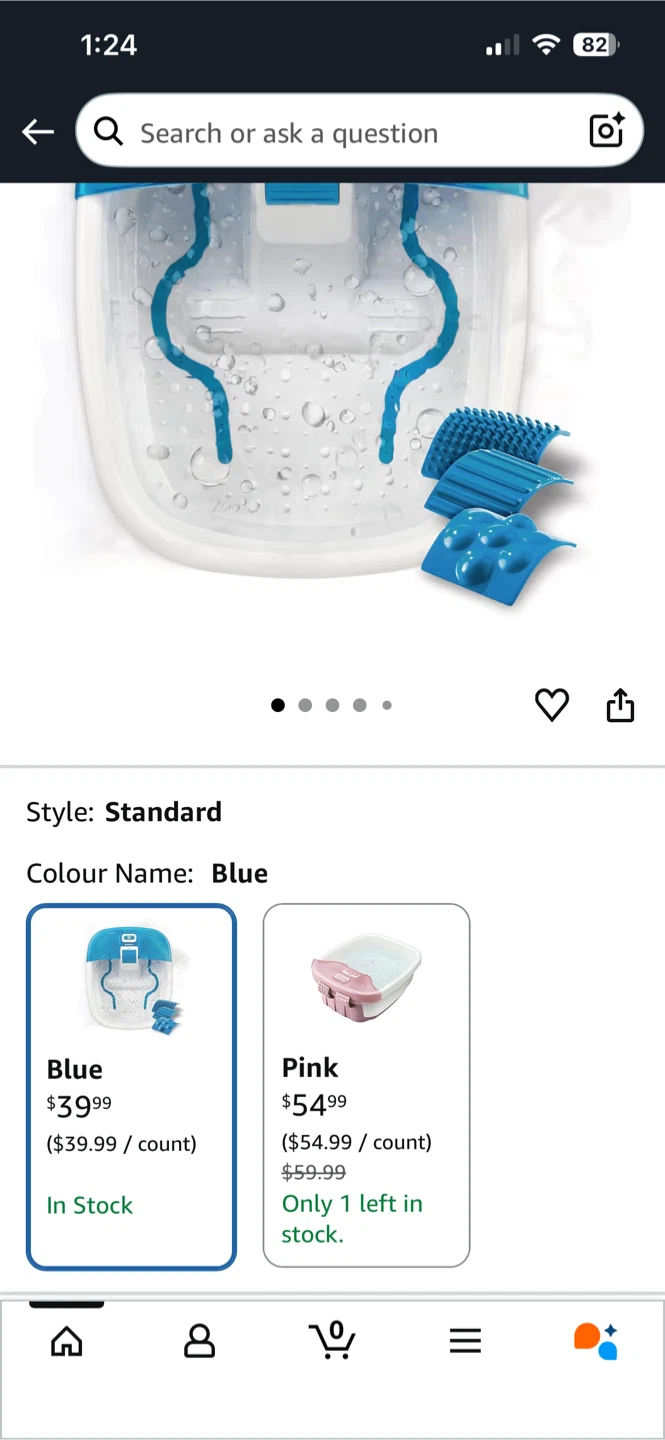 HoMedics Bubble Bliss Deluxe Footbath with Massaging Bubbles