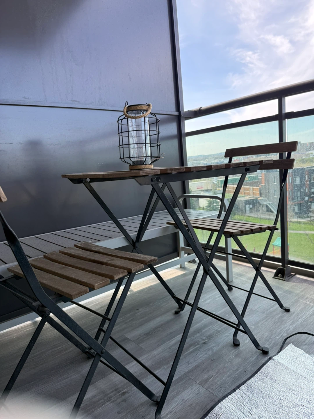 Folding Bistro Set with Table and 2 Chairs - photo 2