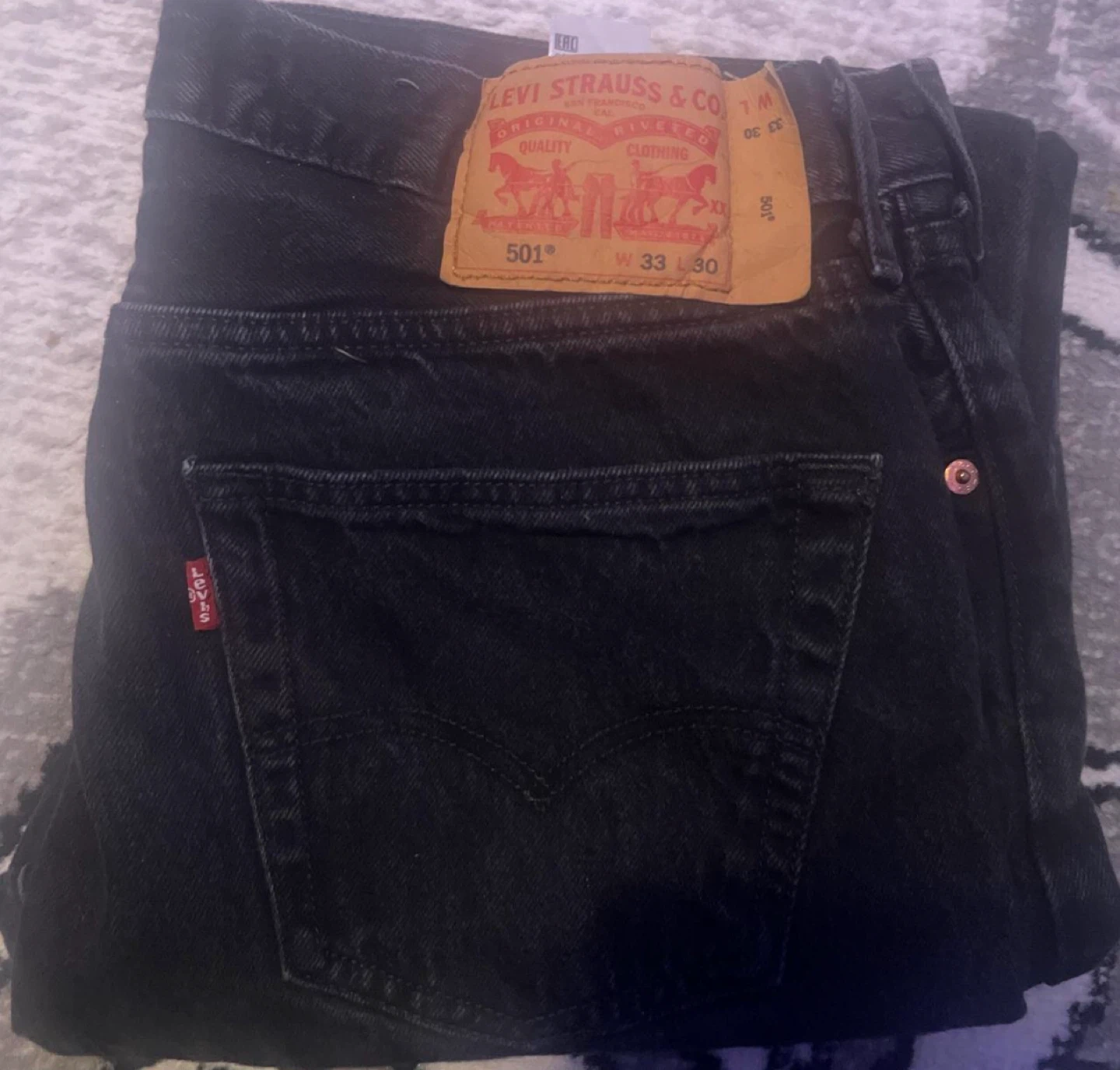 Levi's 501 Black Jeans - W 33 L 30