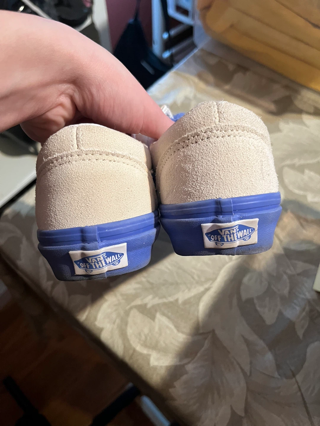 Vans Old Skool Suede Shoes Beige/Blue - photo 5