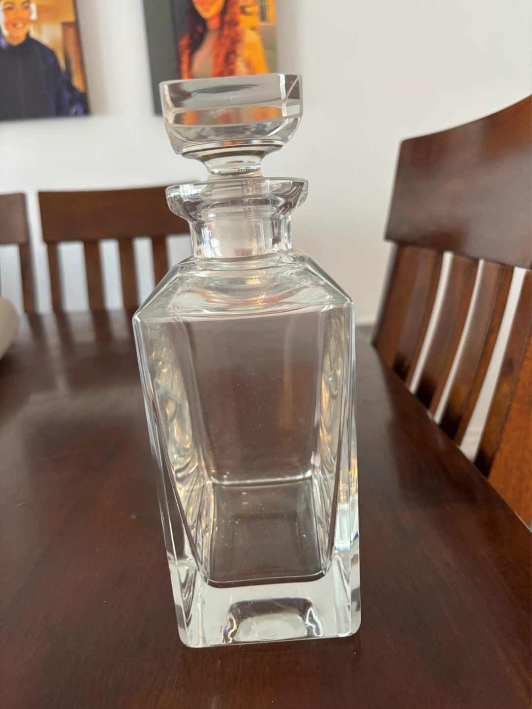 Clear Glass Decanter with Stopper - photo 2