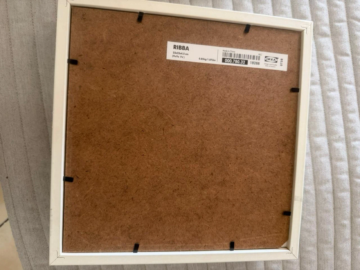 IKEA RIBBA White Shadow Box Frame 13x13 cm (5x5 in) - photo 2