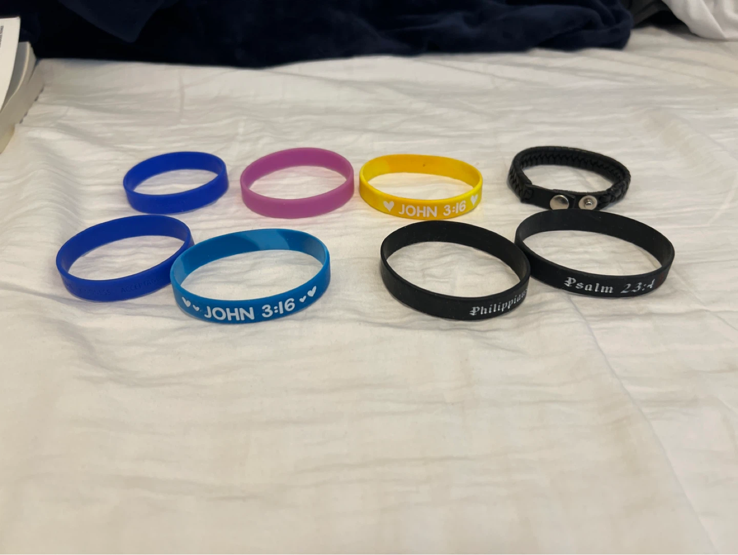 Color/Texture/Scripture Bracelet (check description)