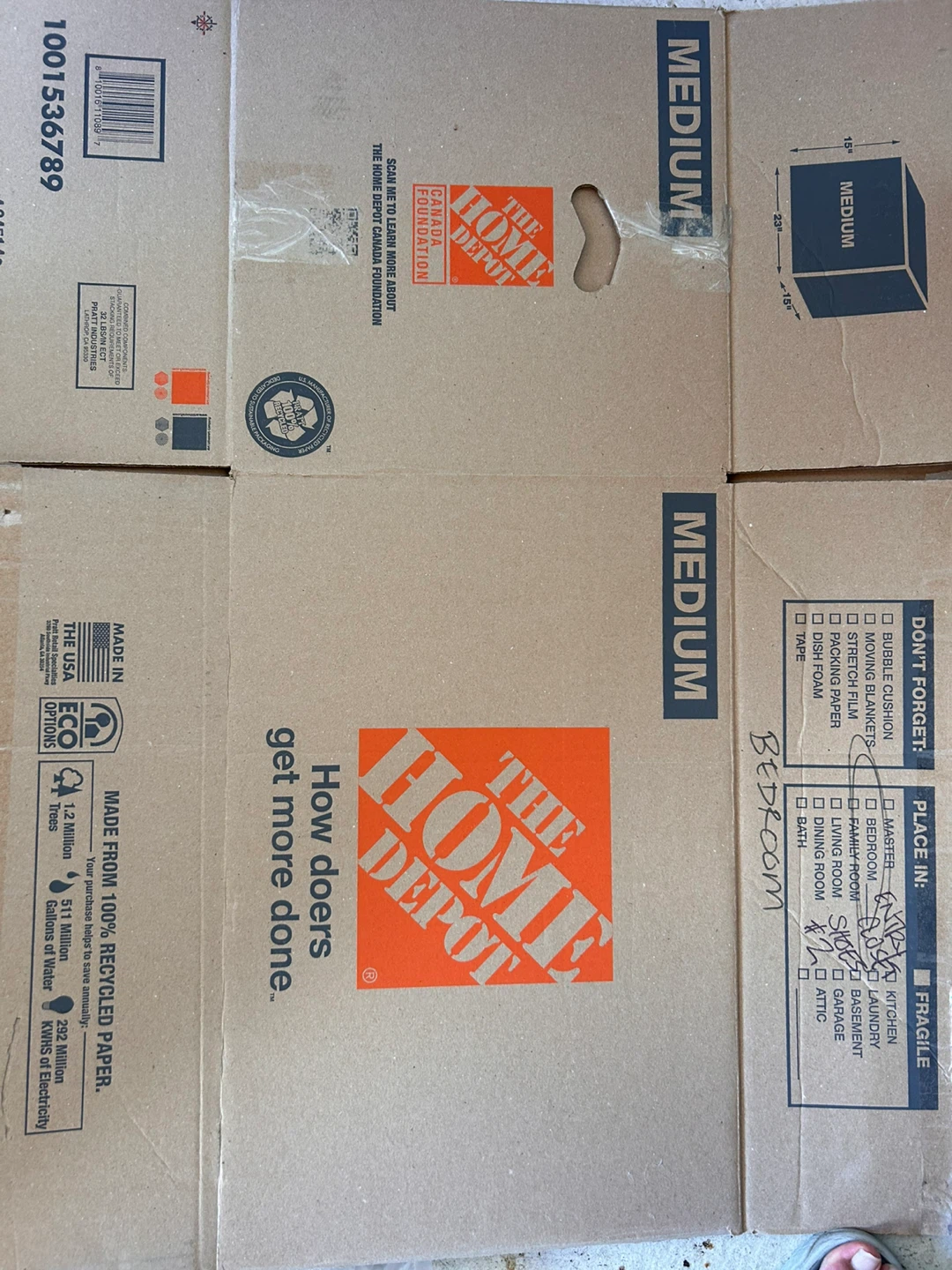 Moving Boxes - multiple sizes