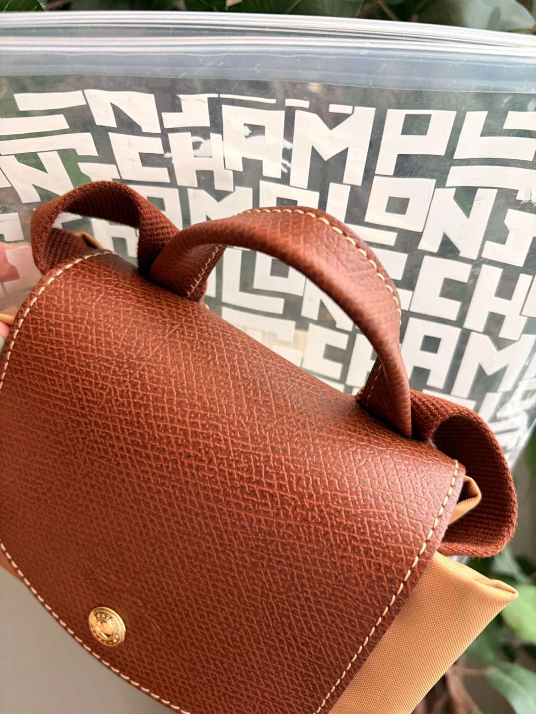 Longchamp Le Pliage Backpack - Tan/Brown - photo 4