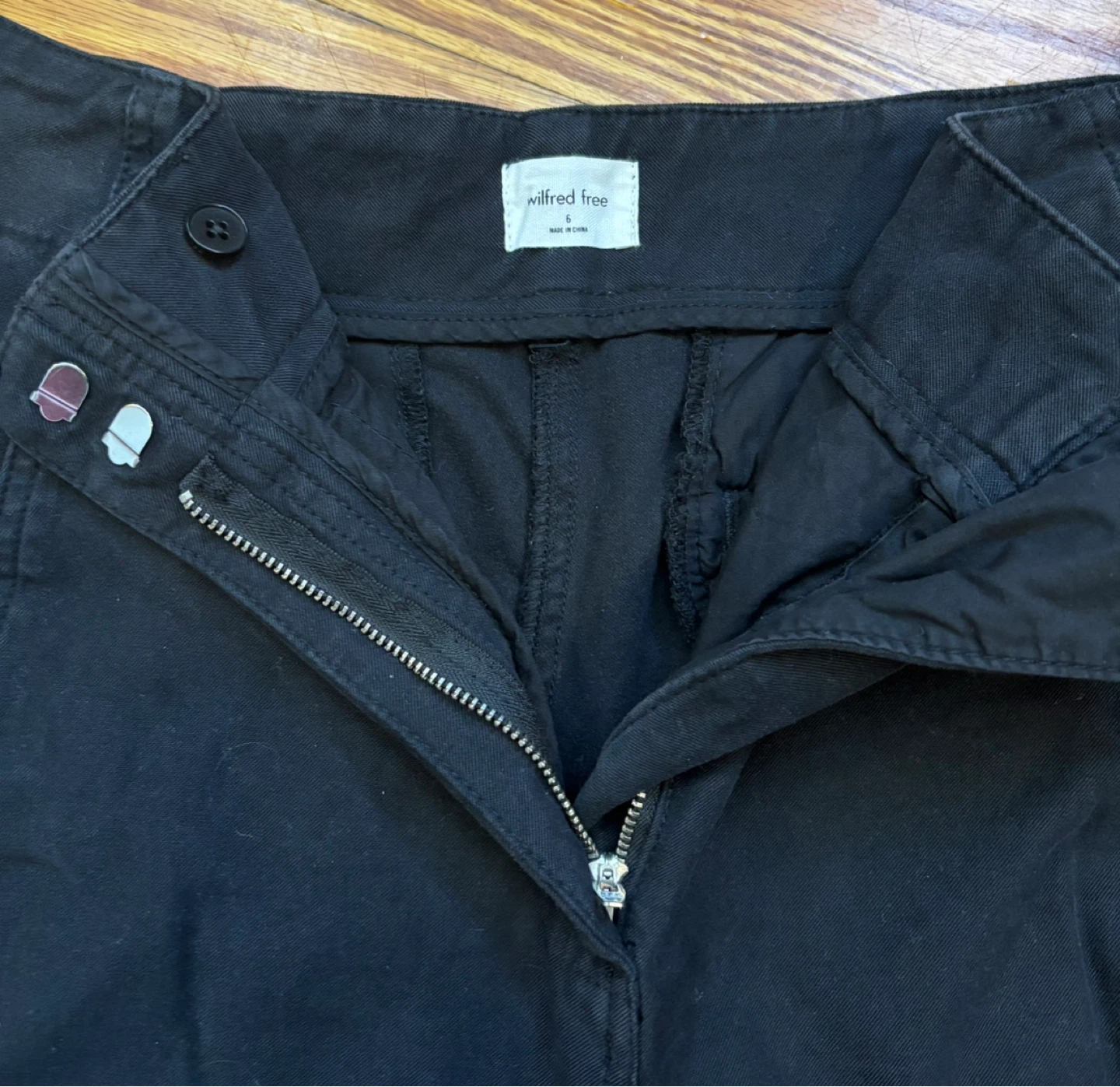 Wilfred Black Wide Leg Pants - Size 6 - photo 4
