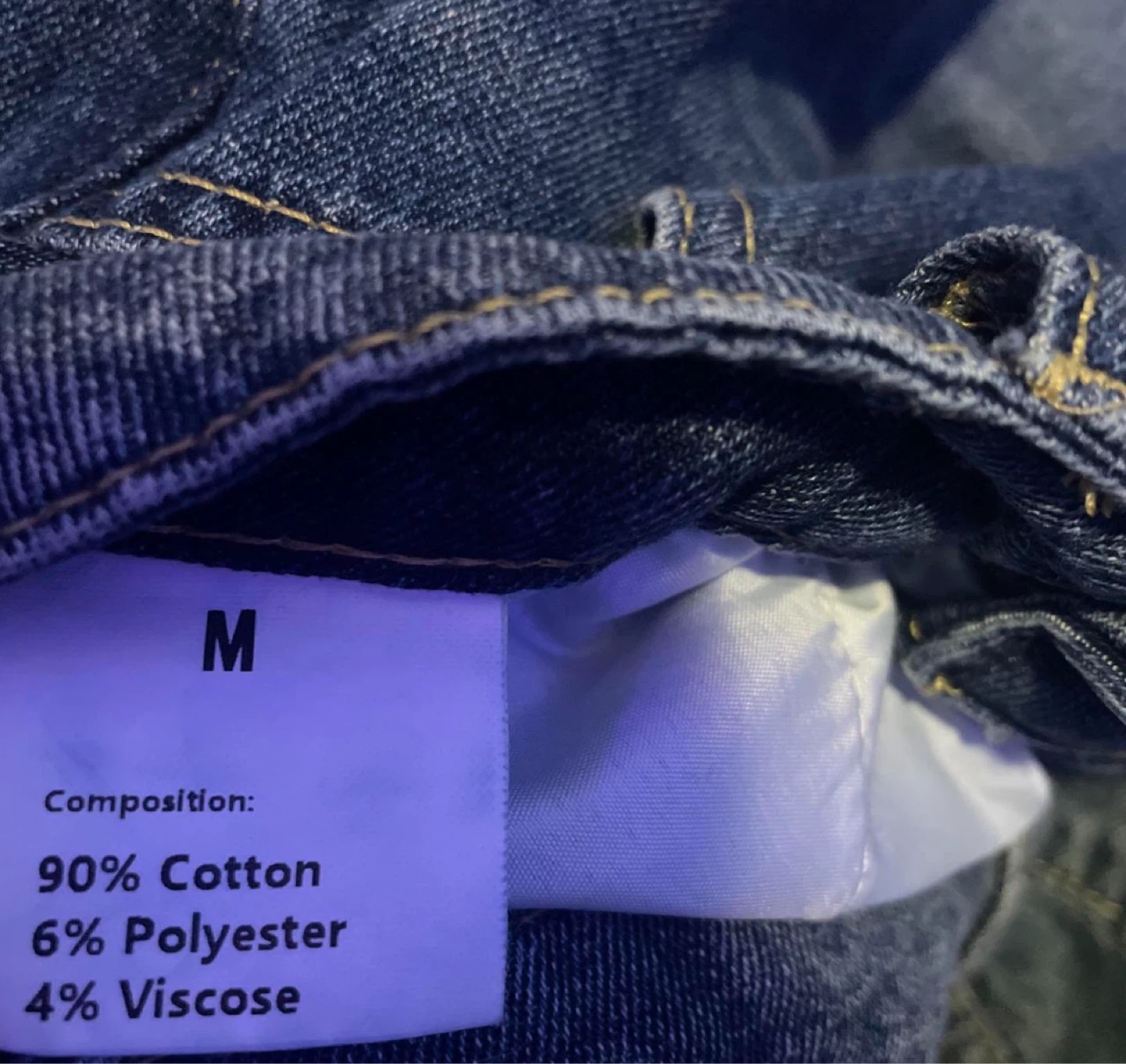 Blue Denim Jeans Size Medium - photo 3
