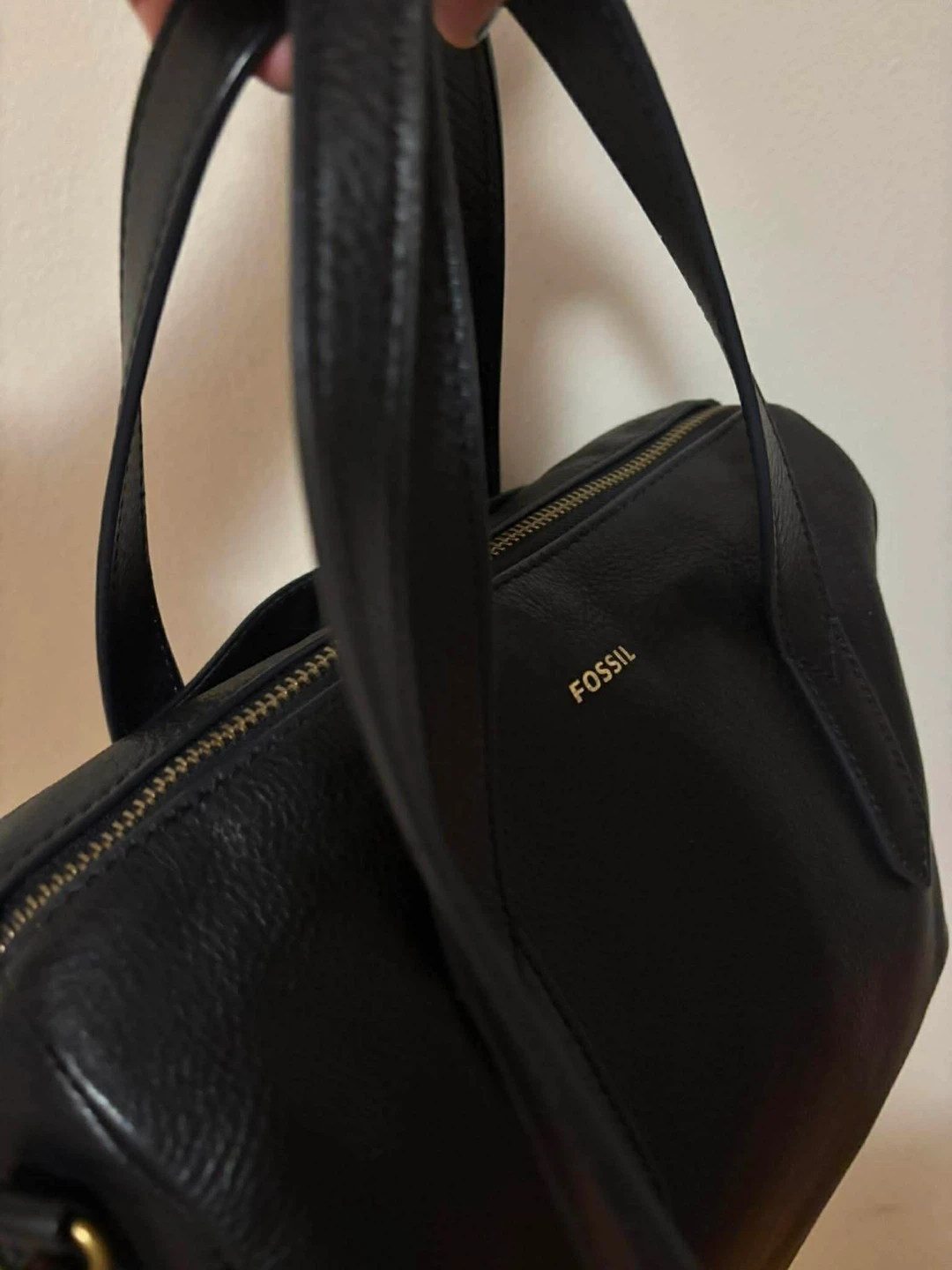 Fossil Sydney Black Leather Satchel Bag - photo 3