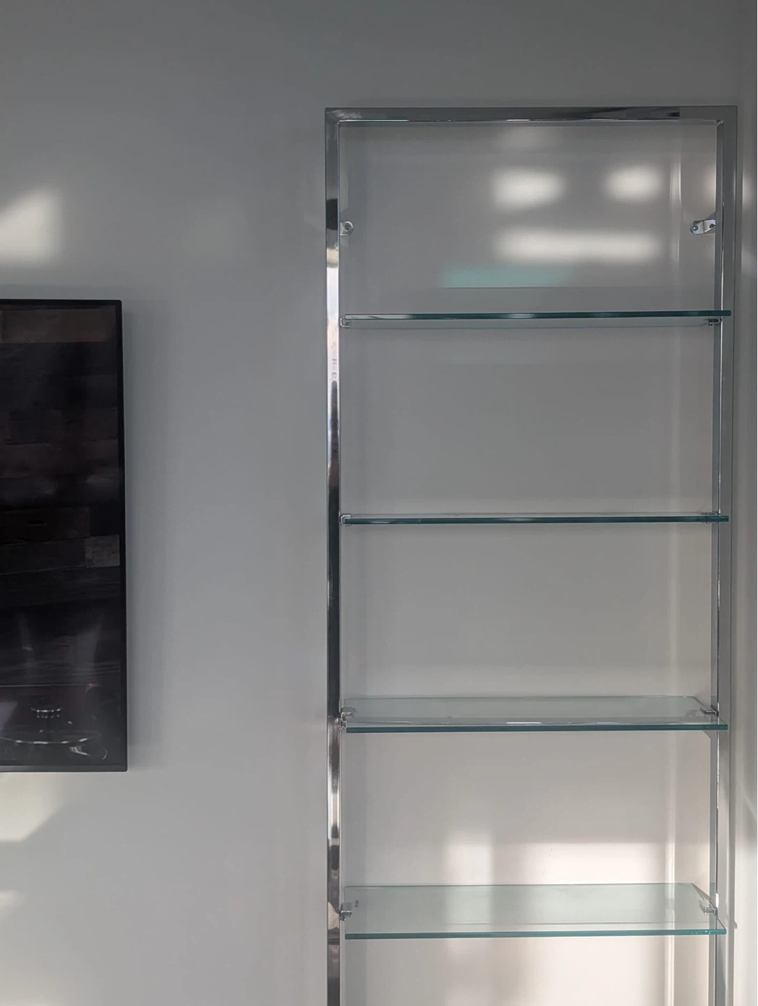 CB2 Shelves - Chrome & Glass - photo 2