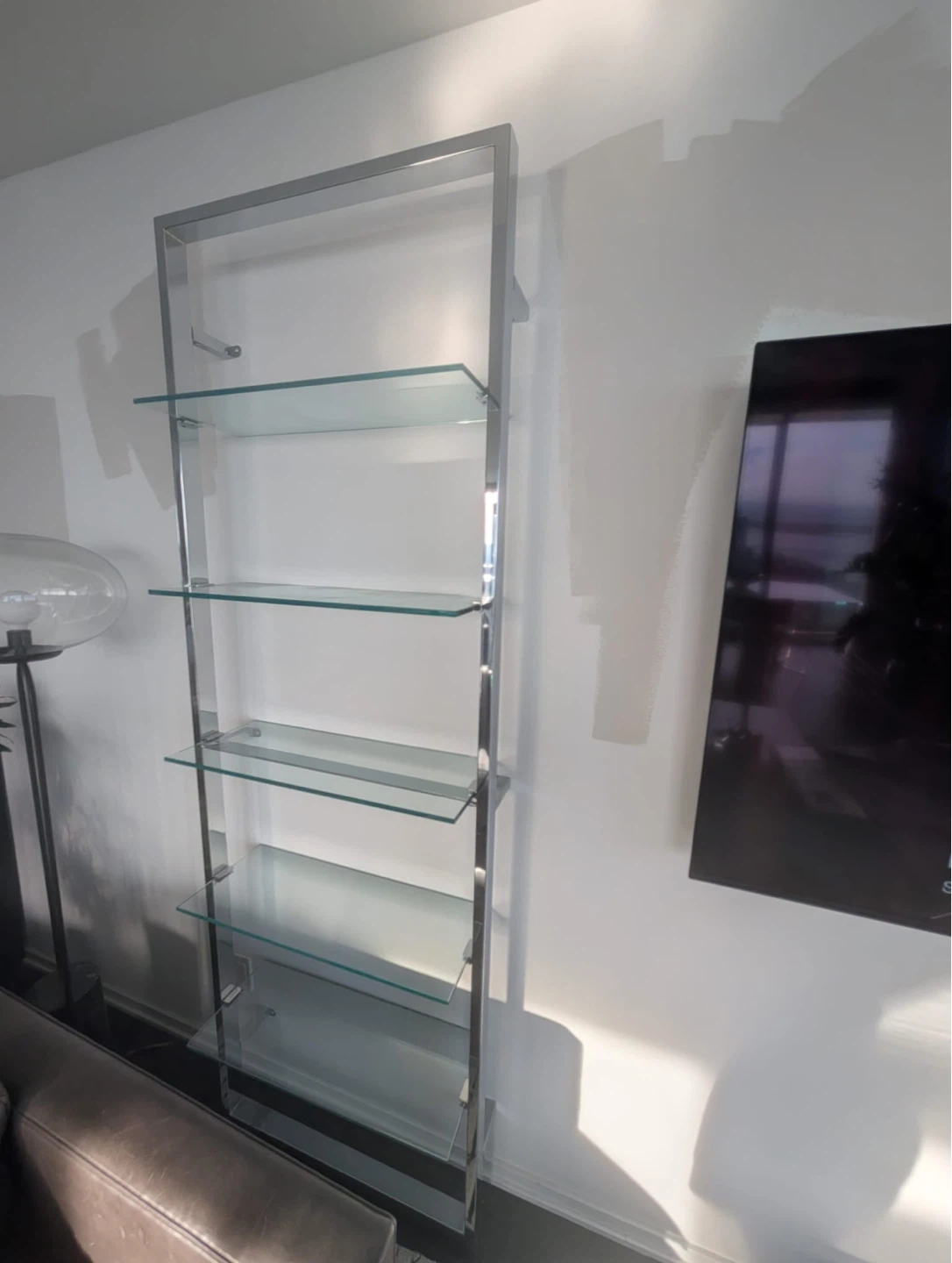 CB2 Shelves - Chrome & Glass - photo 3
