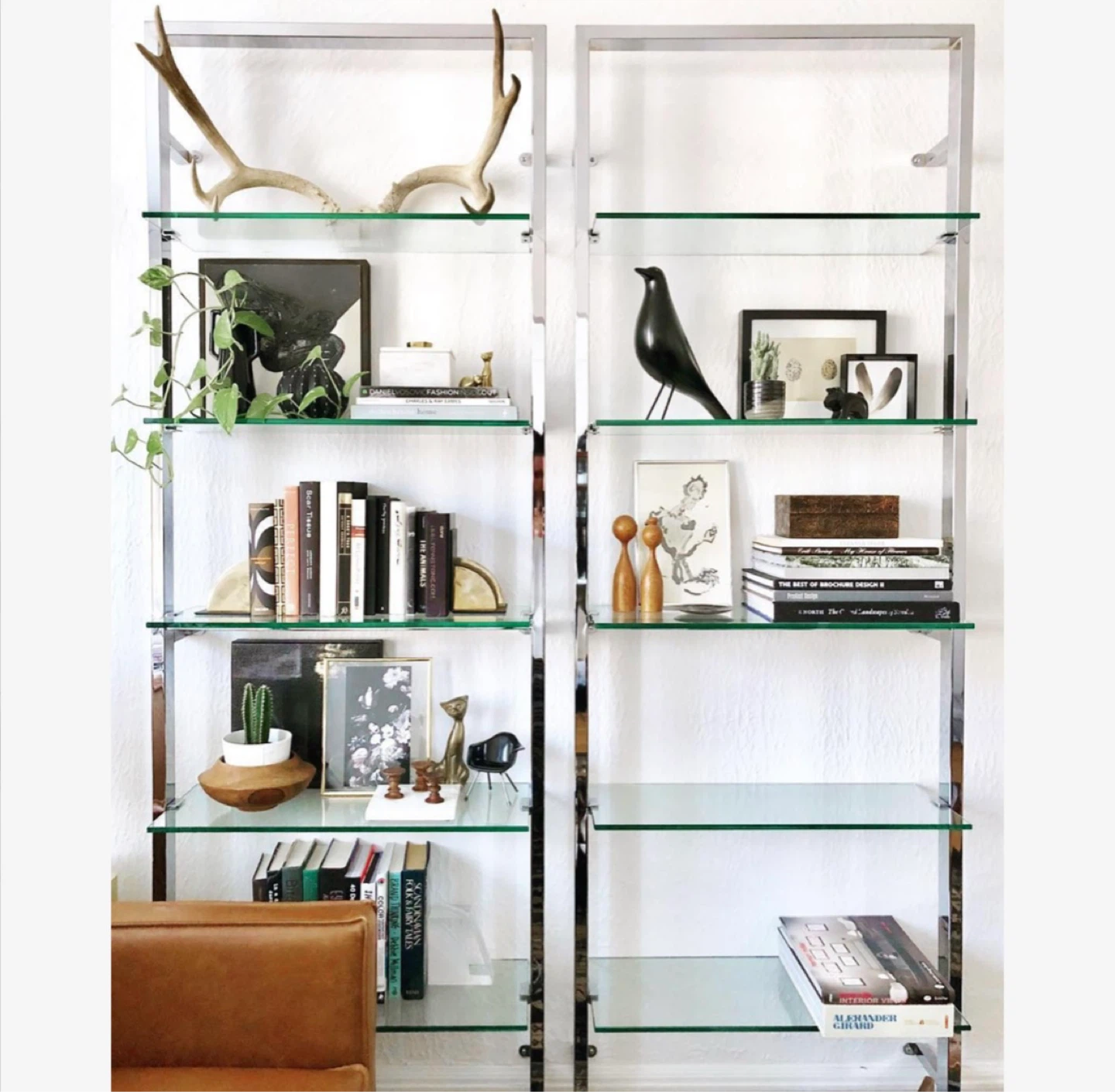 CB2 Shelves - Chrome & Glass