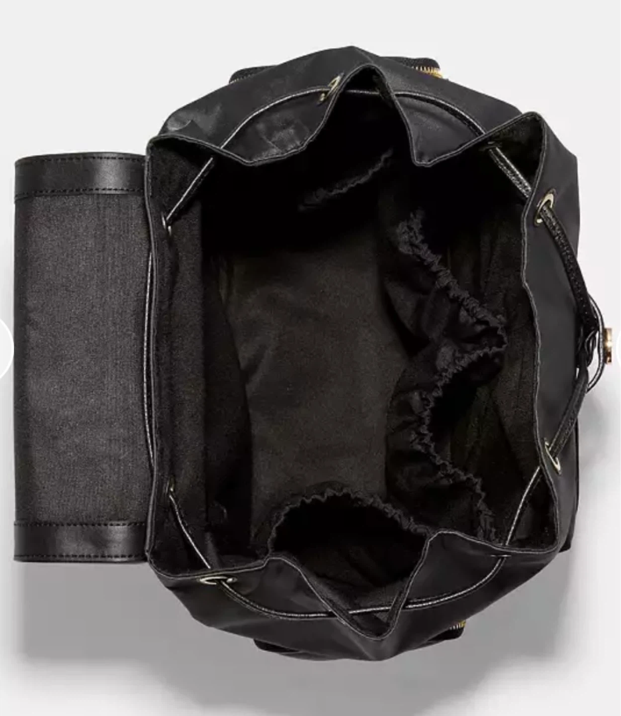 Coach Black Nylon Backpack with Leather Trim - photo 5