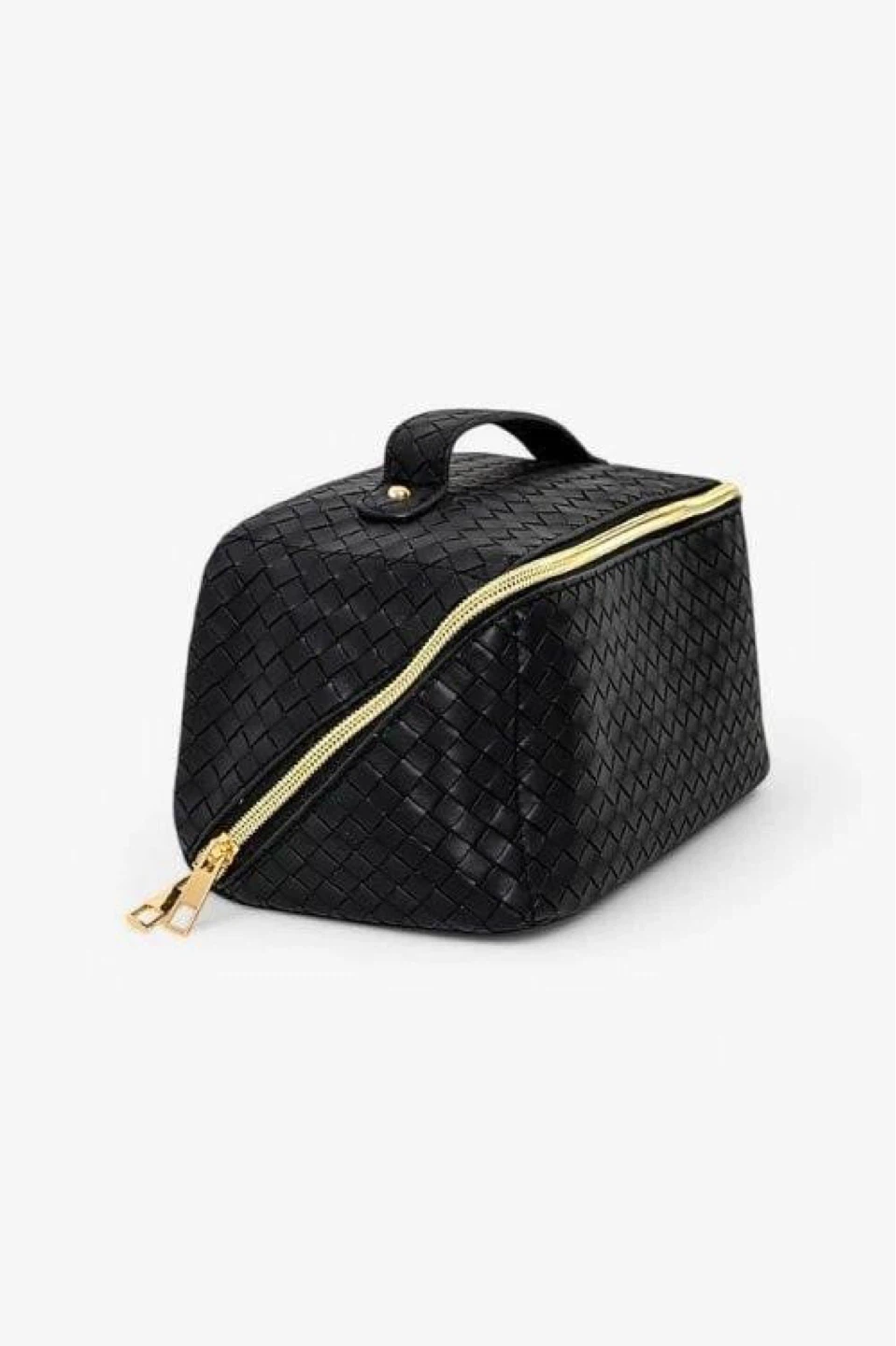 Brand new Woven Faux Leather Toiletry Bag