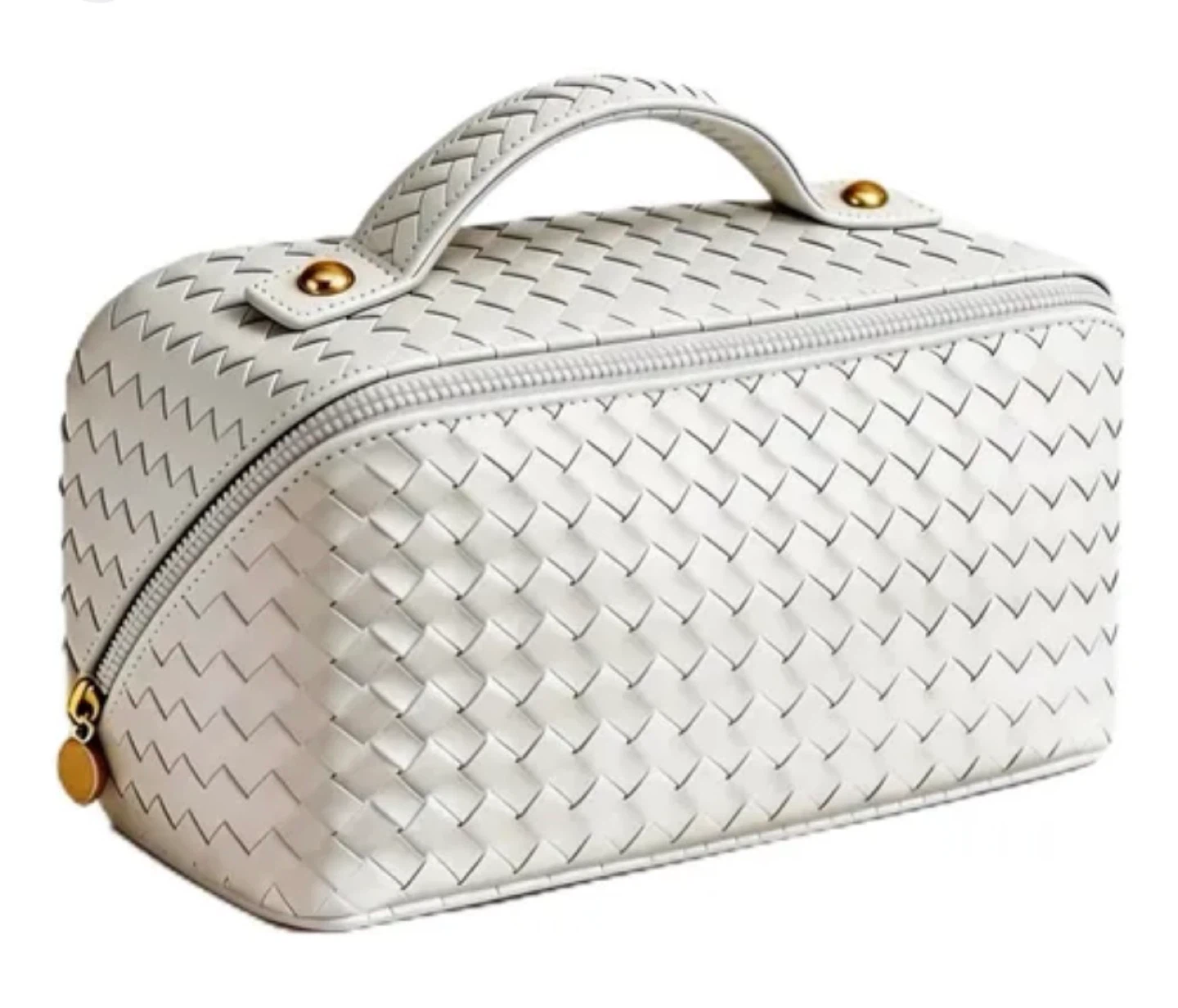 Brand new Woven Faux Leather Toiletry Bag - photo 2