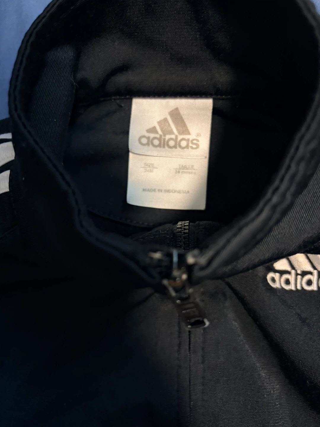 Adidas Track Jacket - Black, Size 24M - photo 2