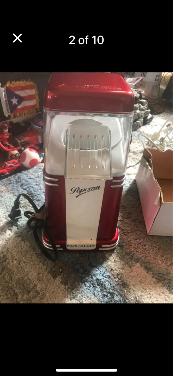 Nostalgia Retro Hot Air popcorn maker
