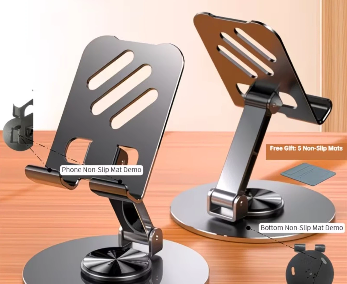 Adjustable Metal Phone and Tablet Stand