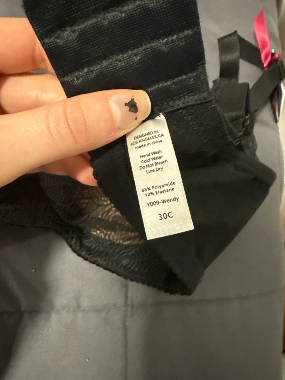 The Little Bra Company Black Lace Bra - 30C - photo 2