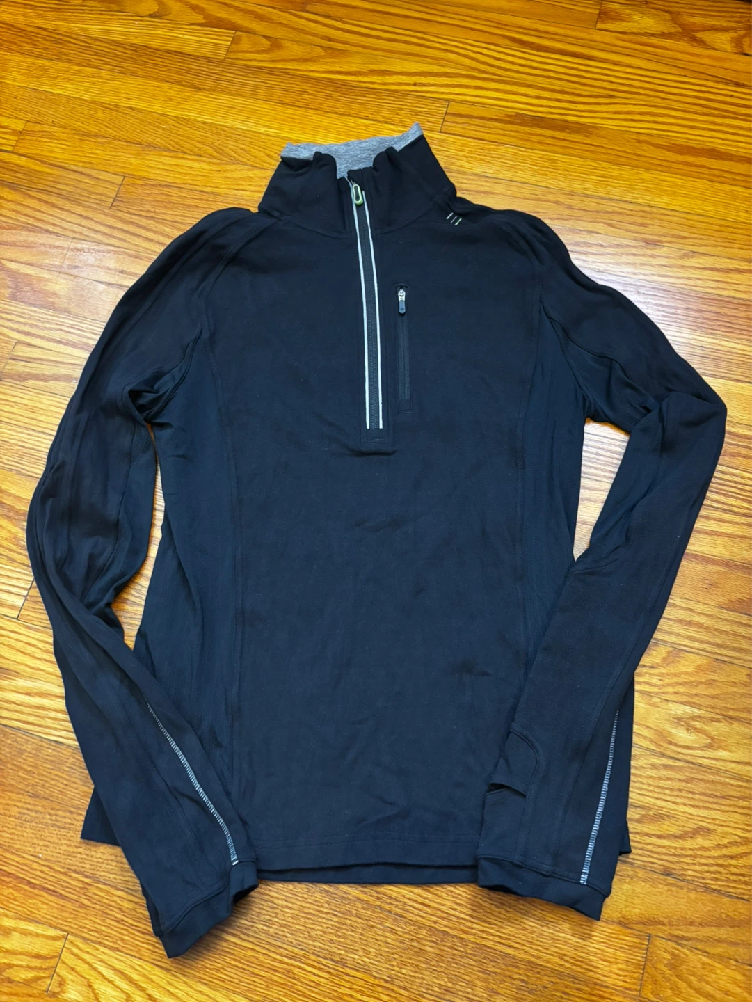 Lululemon Black 1/4 Zip Long Sleeve - Size S