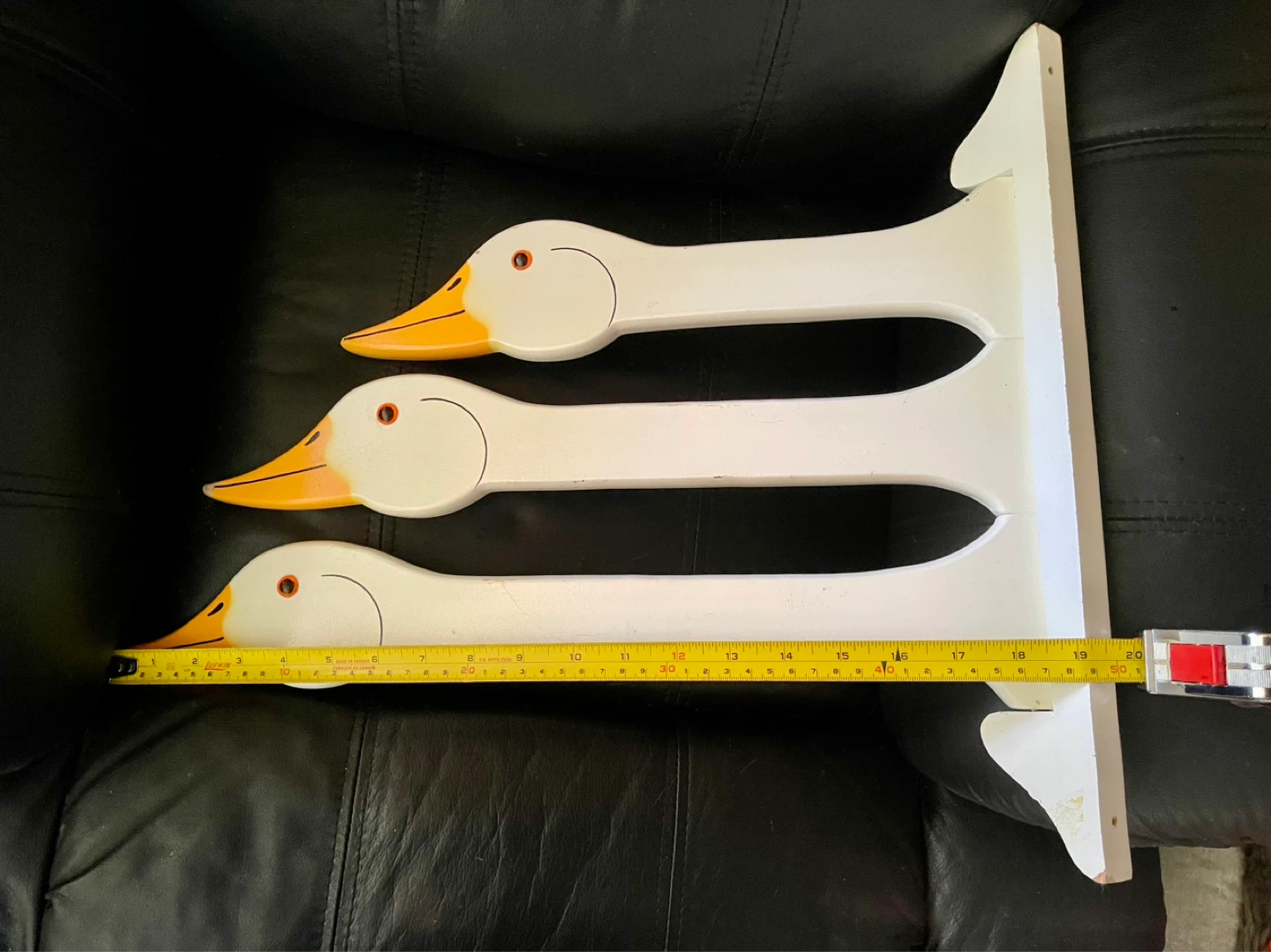 Vintage Wooden Goose Swing Arm Towel Rack 🌱 - photo 2