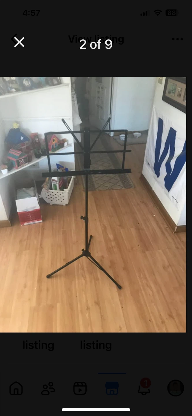 Music sheet stand with case - photo 2