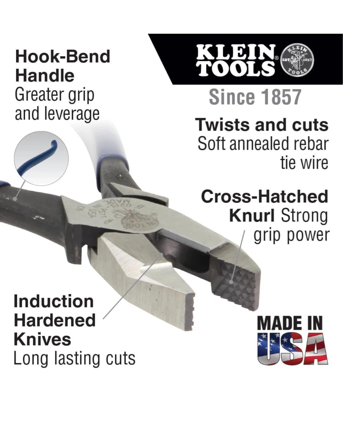 Klein Tools 9-inch Diagonal Cutting Pliers - photo 2