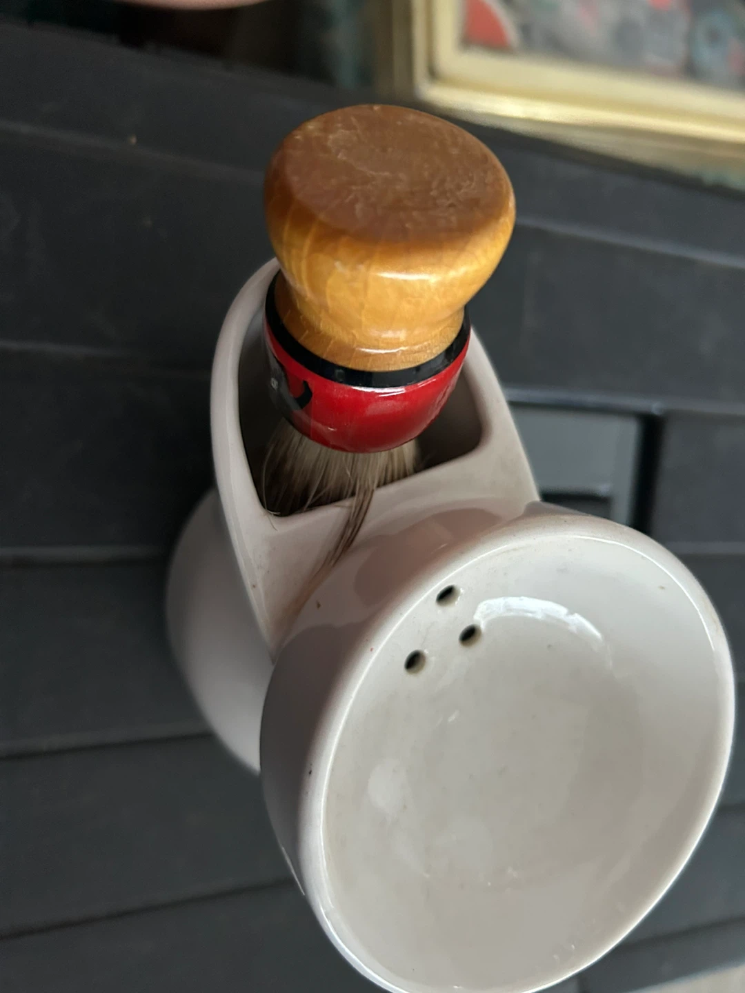 Vintage Shaving Mug and Brush Set