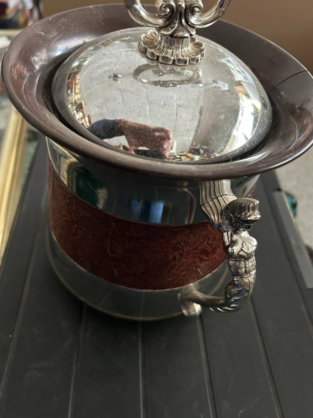Vintage Silver Plated Serving Dish with Handle
