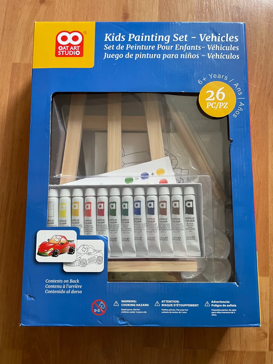 Oat Art Studio Kids Painting Set - Vehicles