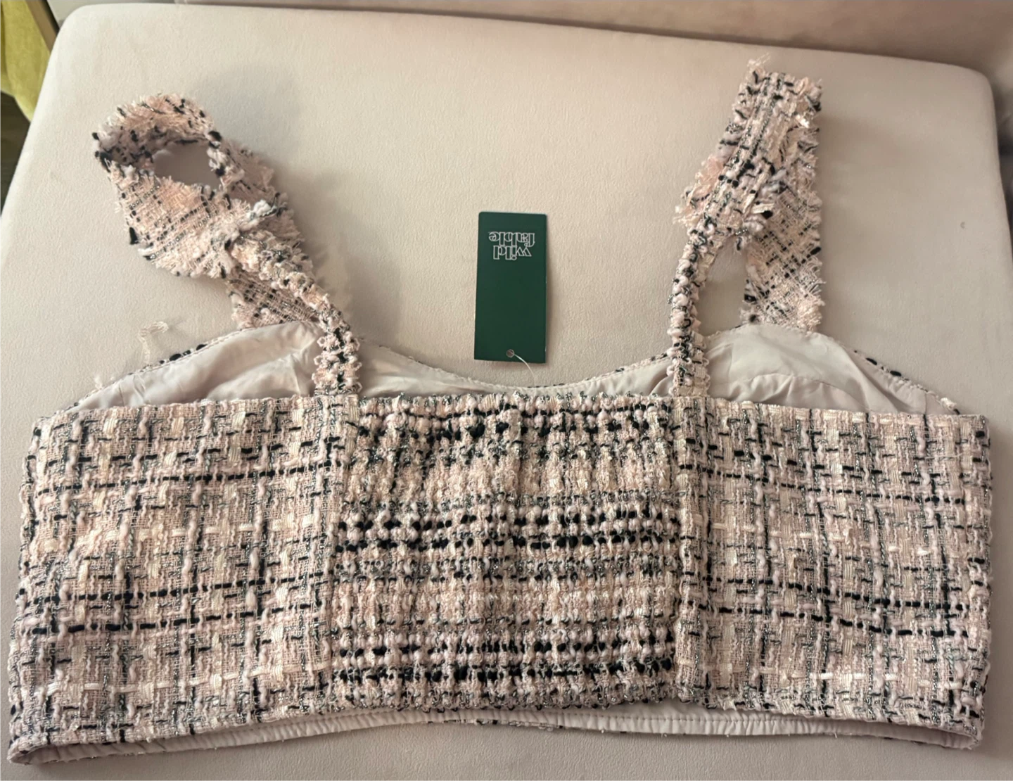 Wild Fable Tweed Crop Top Size L