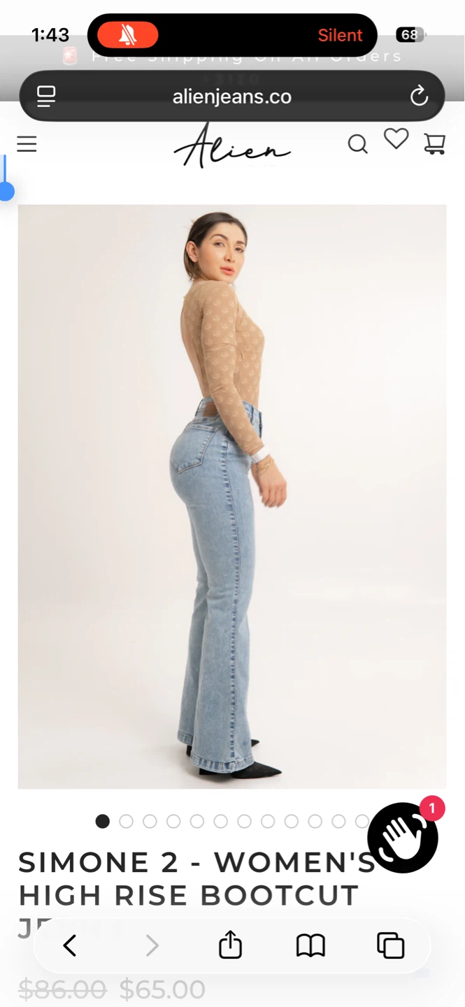 Alien Simone 2 Women's High Rise Bootcut Jeans