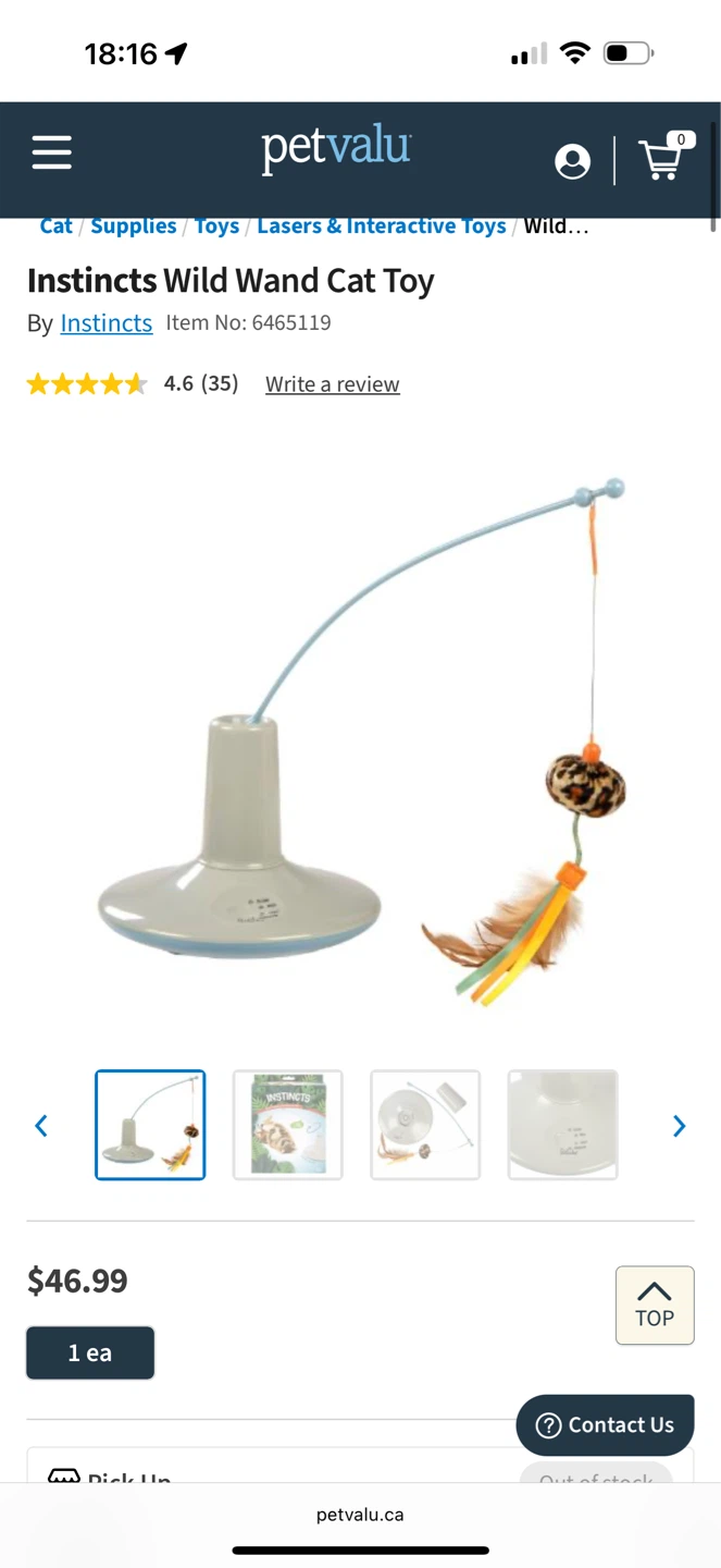 Instincts Wild Wand Cat Toy