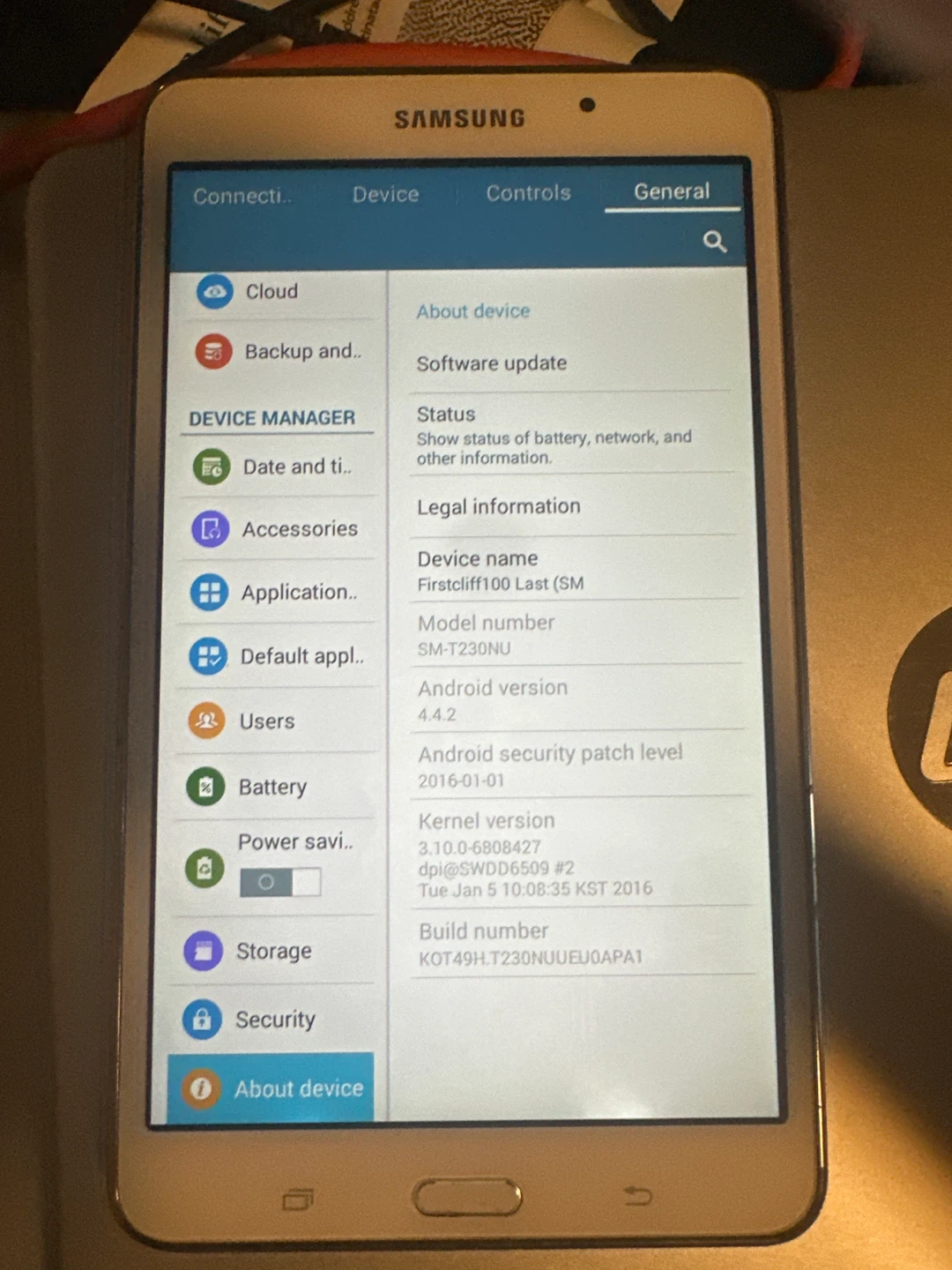 Samsung Tablet - photo 2