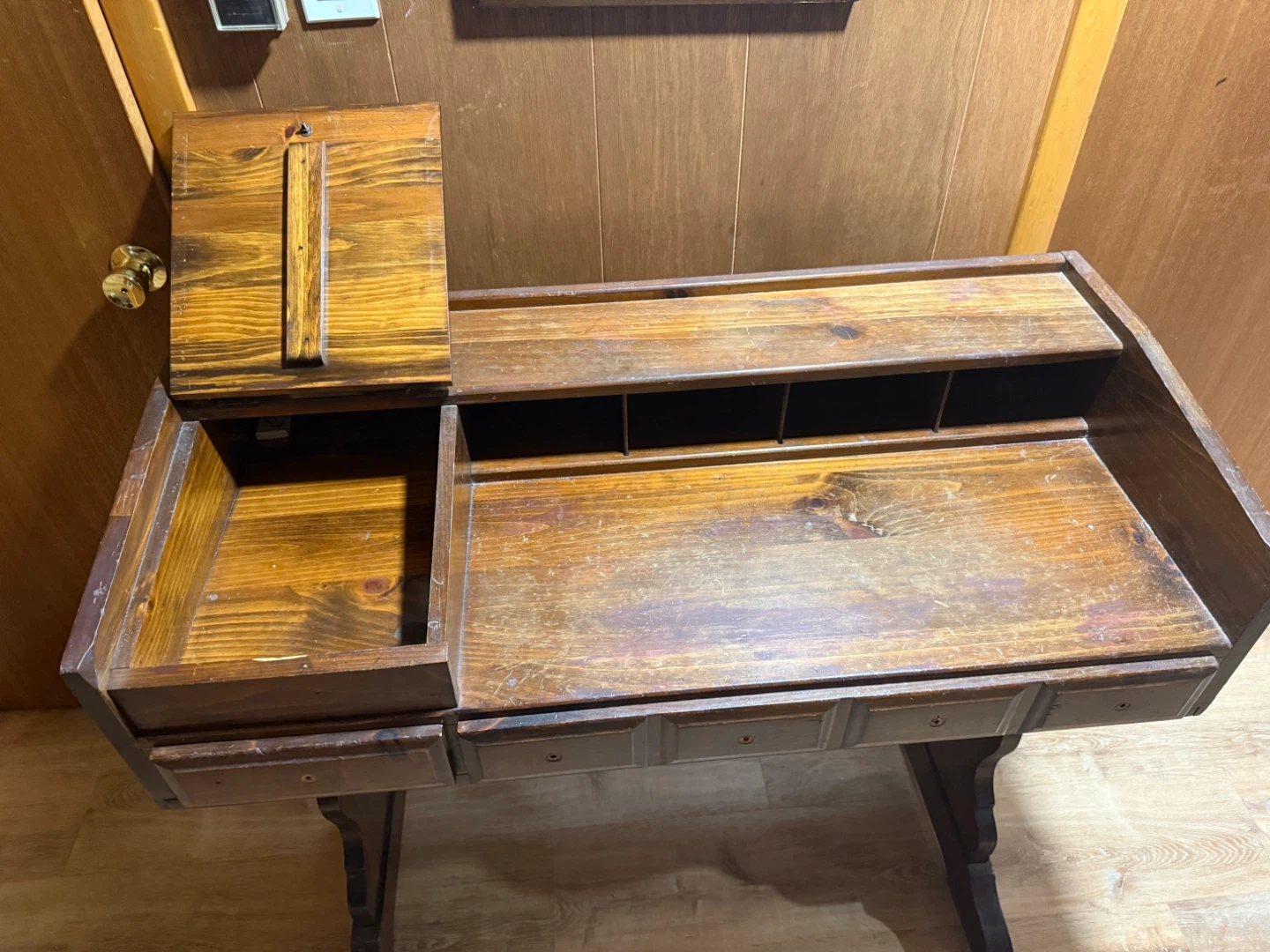 Vintage Wooden Desk - photo 4