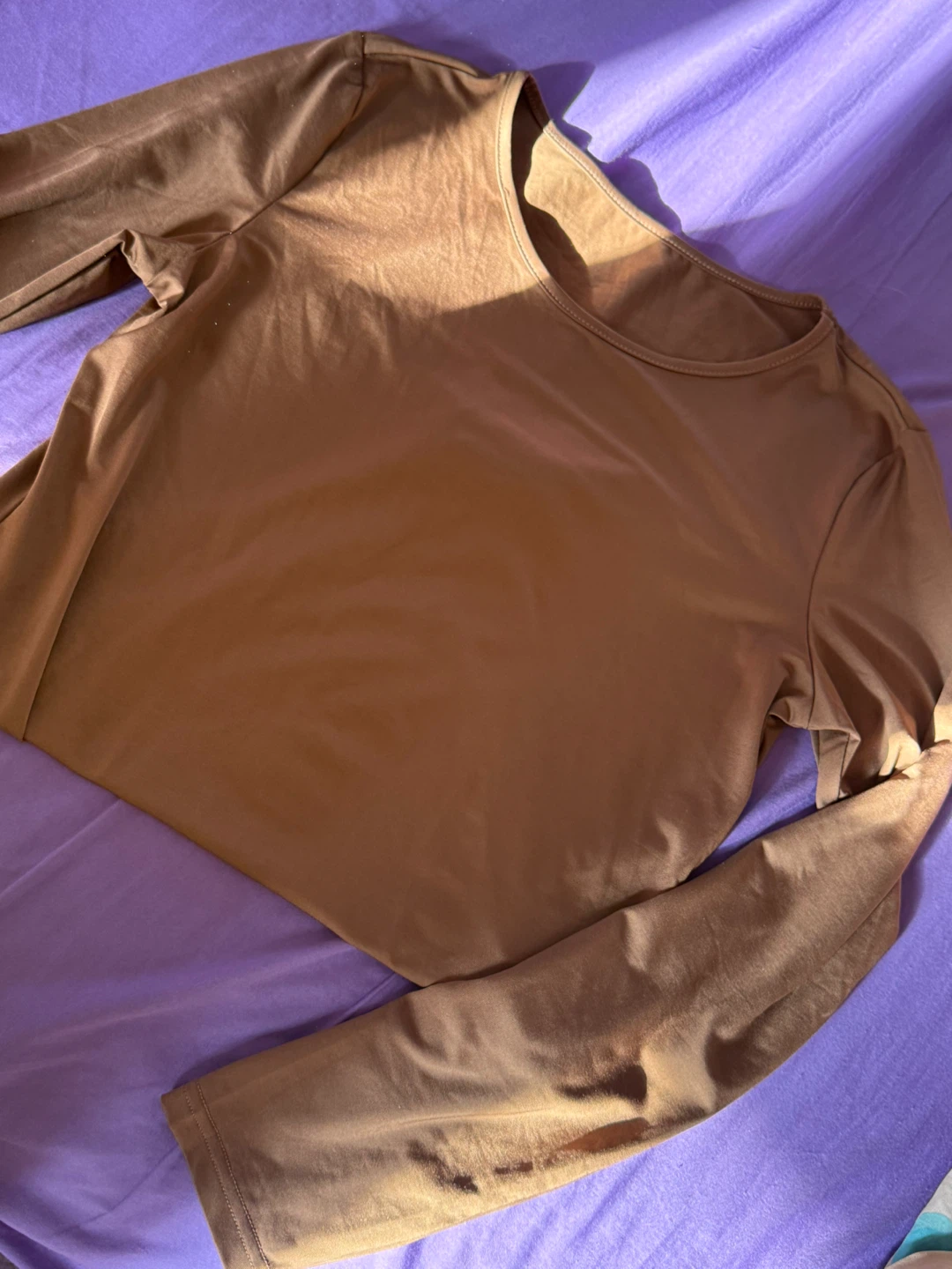Beige & Brown long sleeve tops 🤎 - photo 2