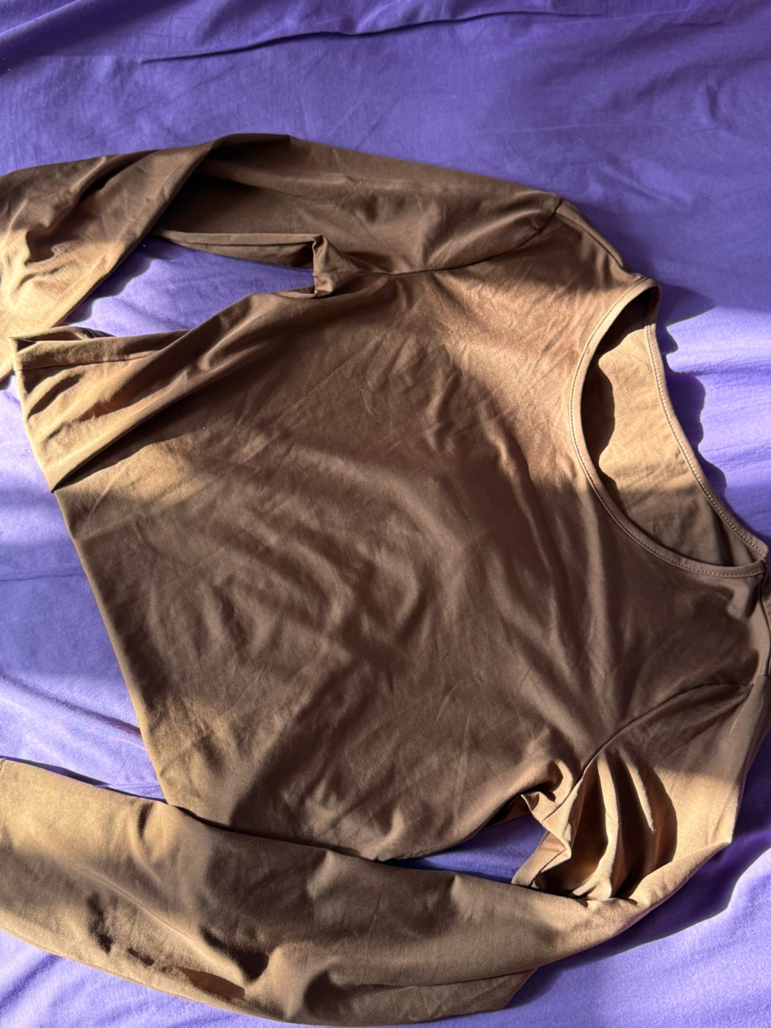 Beige & Brown long sleeve tops 🤎 - photo 3