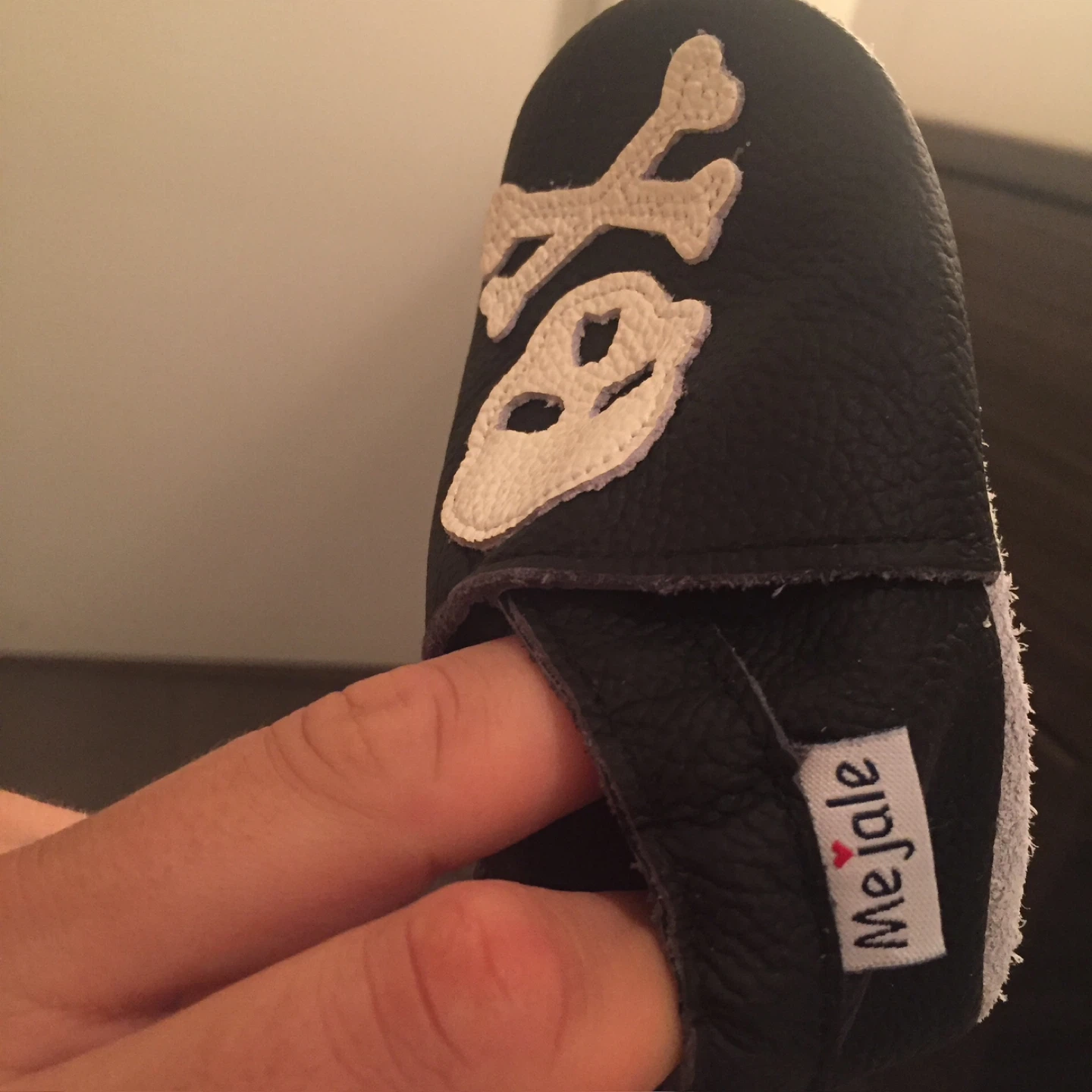 MeJale Baby Shoes Size M Skull and Crossbones - photo 3
