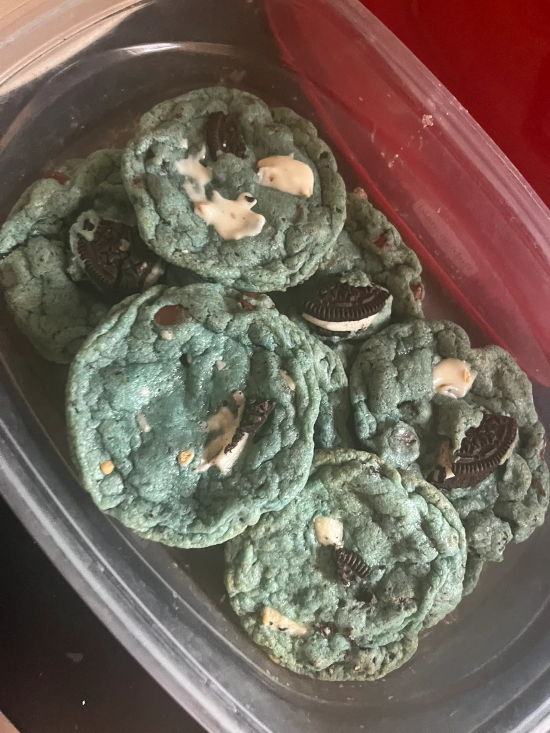 Blue Cookies with Oreo and White Chocolate Chunks - photo 2